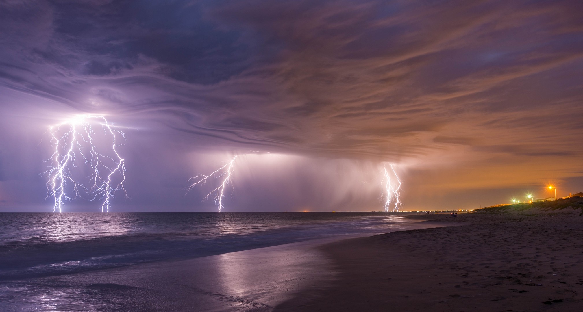 General 2017x1080 lightning beach storm sea outdoors clouds