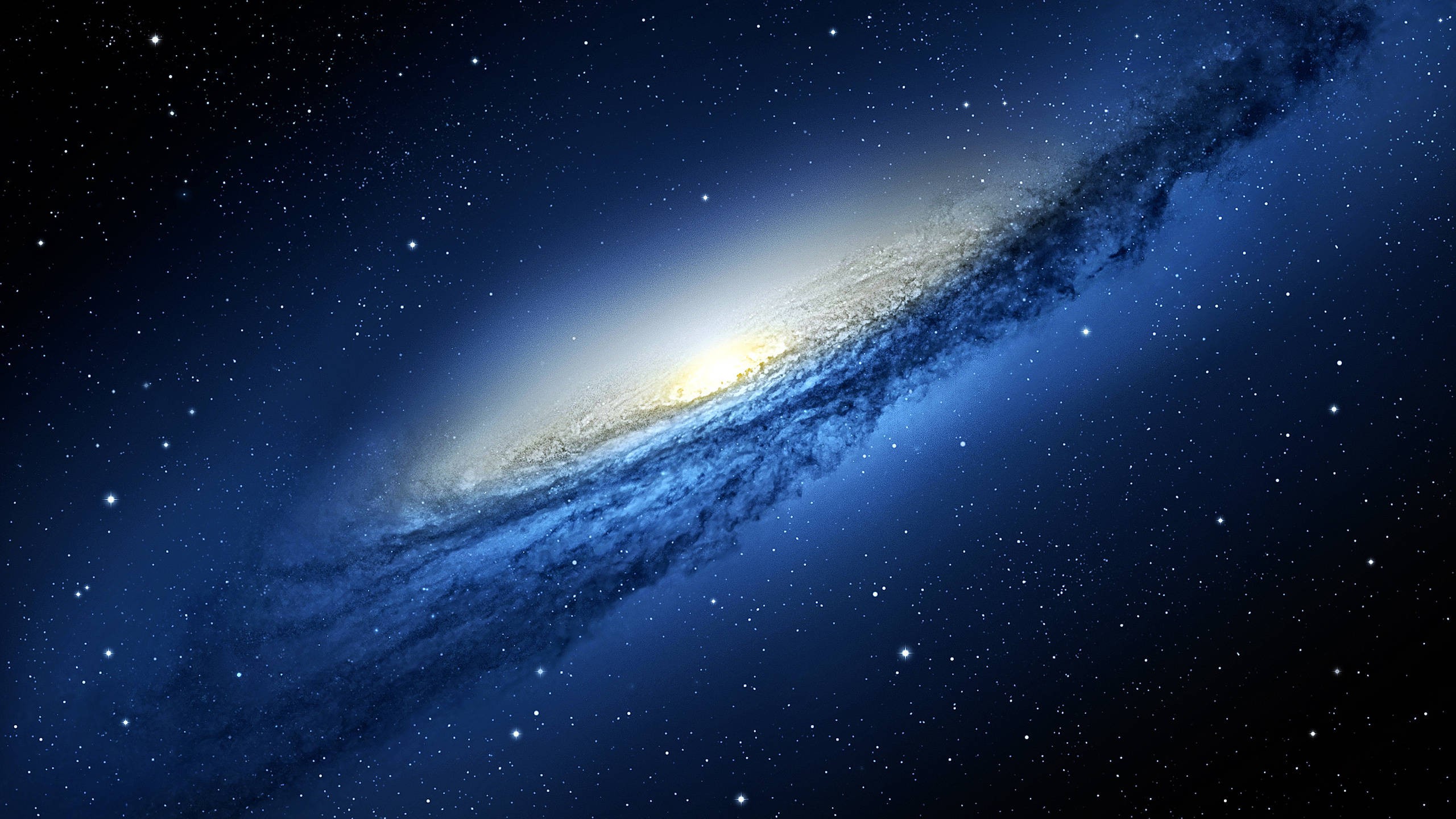 General 2560x1440 stars space art digital art NGC 3190 space spiral galaxy