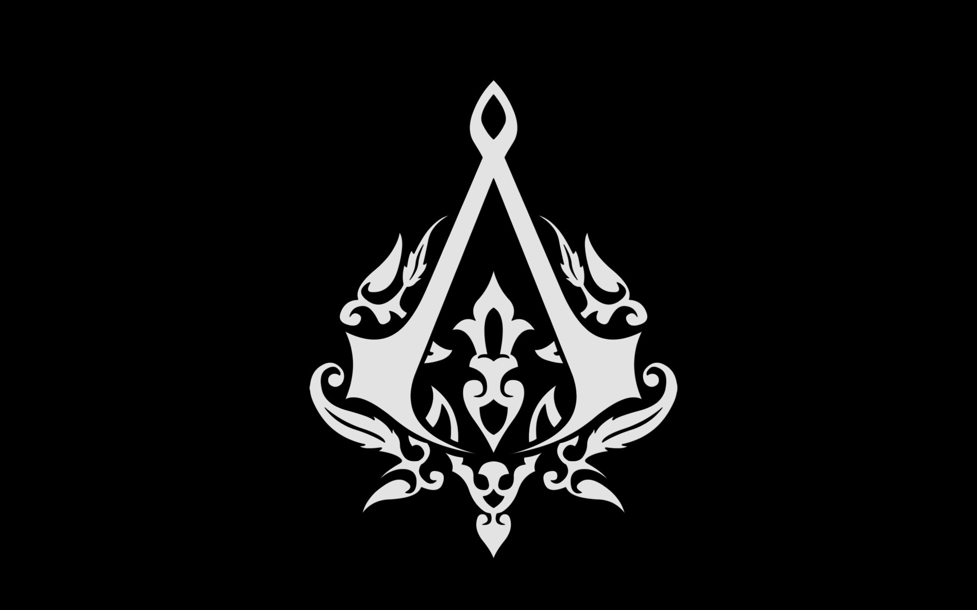 General 1920x1200 Assassin's Creed video games logo black PC gaming simple background minimalism black background