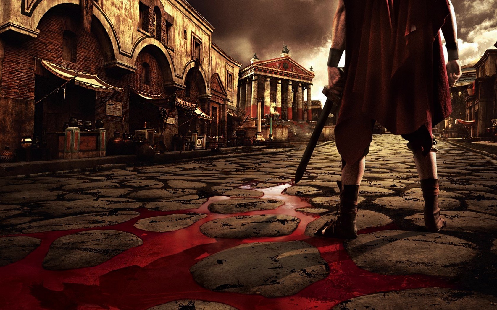 General 1680x1050 Rome blood sword TV series Ancient Rome