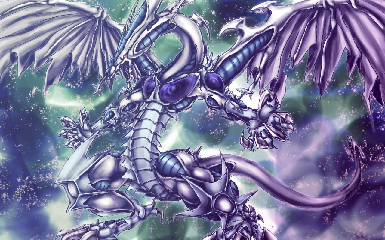 Anime 1280x800 anime dragon creature Yu-Gi-Oh! Stardust Dragon