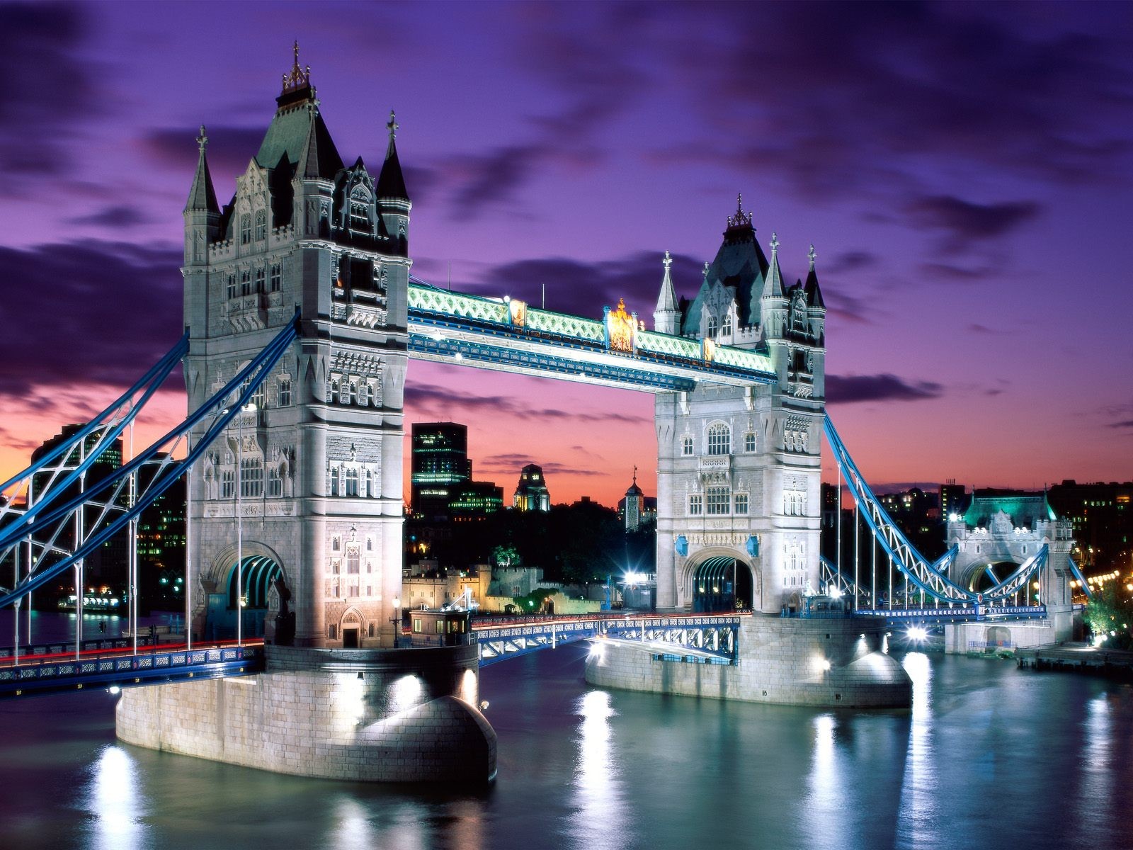 General 1600x1200 River Thames city river bridge dusk London UK England Tower Bridge landmark Europe