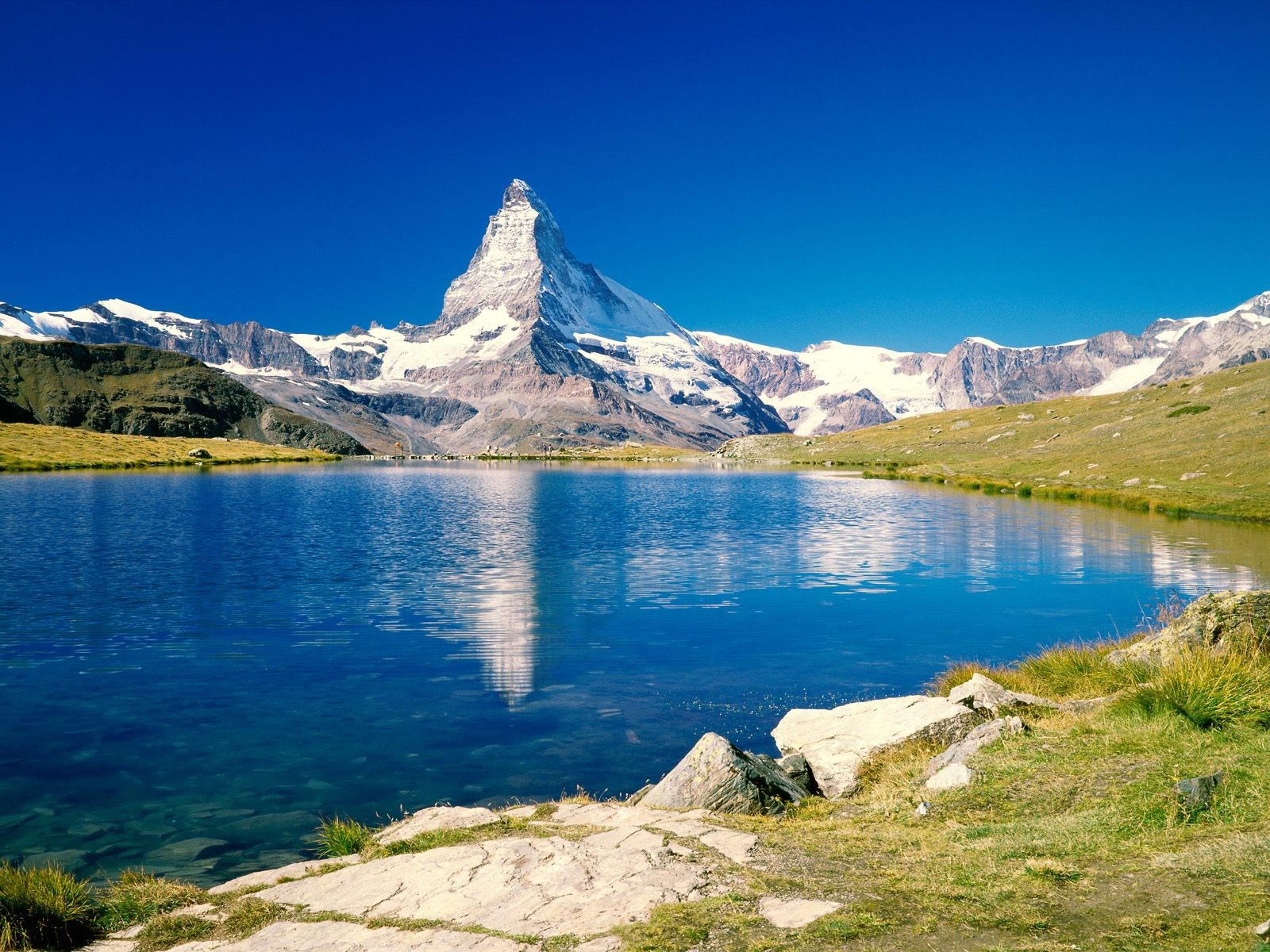 General 1600x1200 nature landscape mountains lake Matterhorn reflection