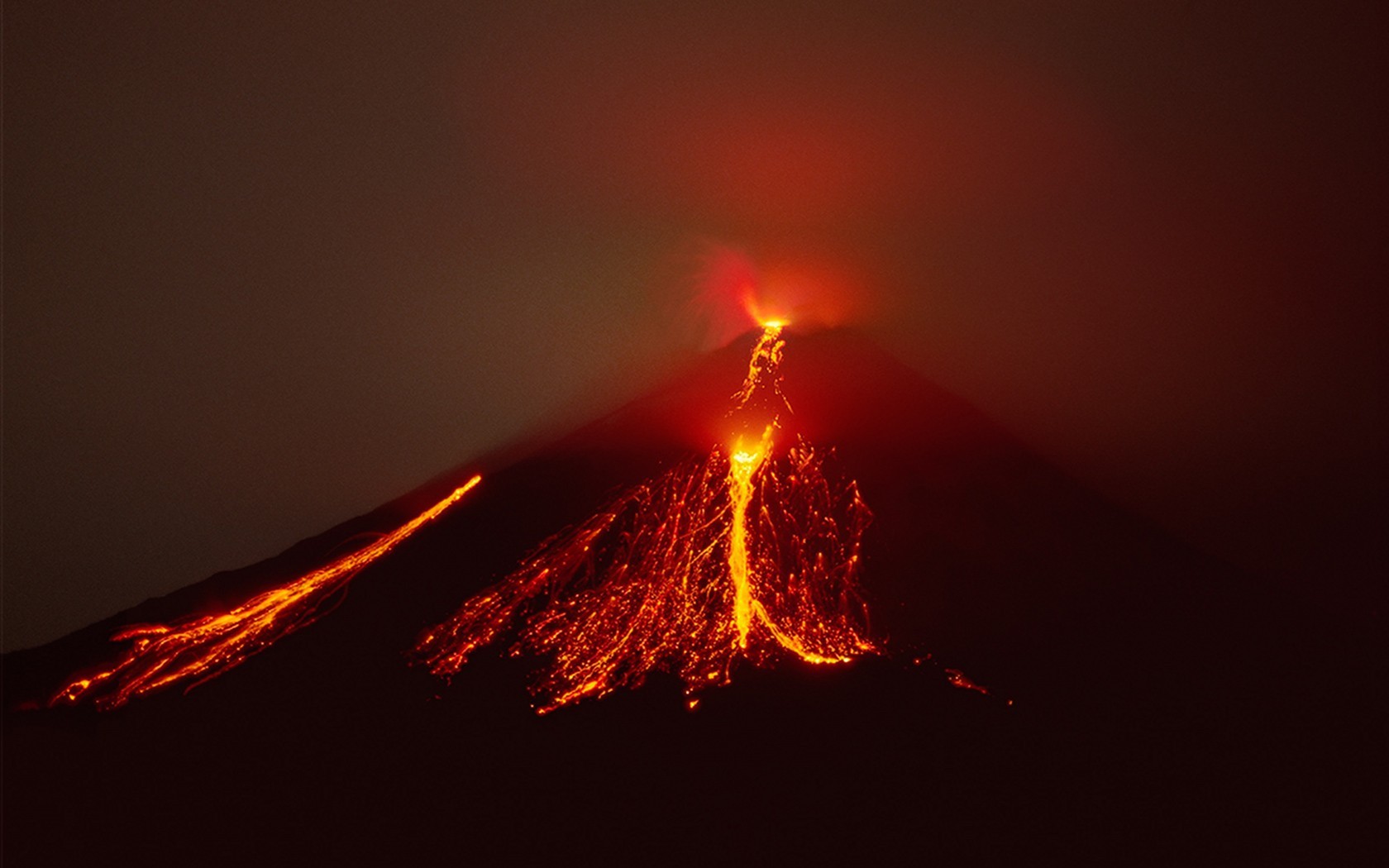 General 1680x1050 nature volcano eruption eruptions volcanic eruption lava