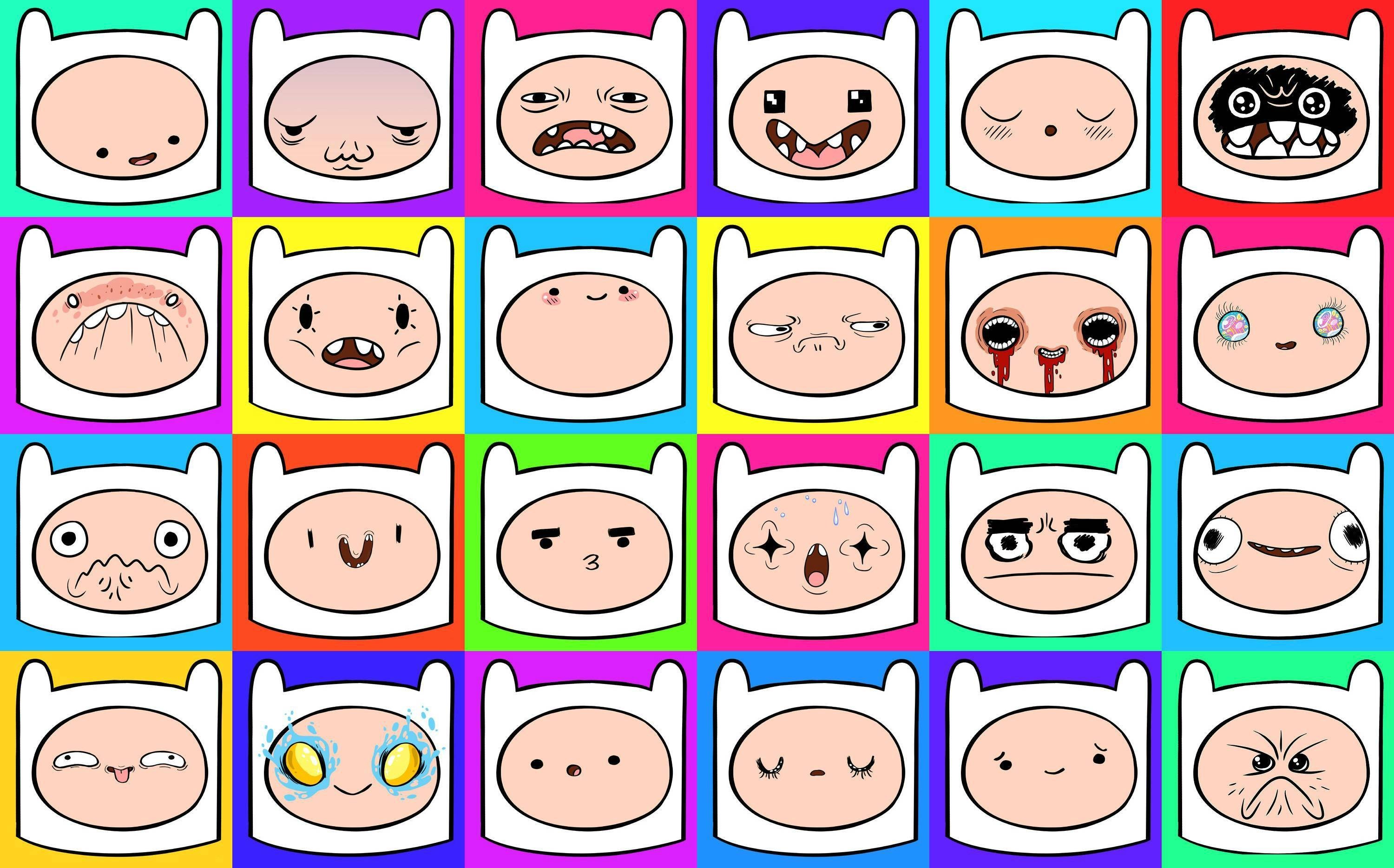 General 3000x1868 Adventure Time emotion Finn the Human cartoon TV series digital art