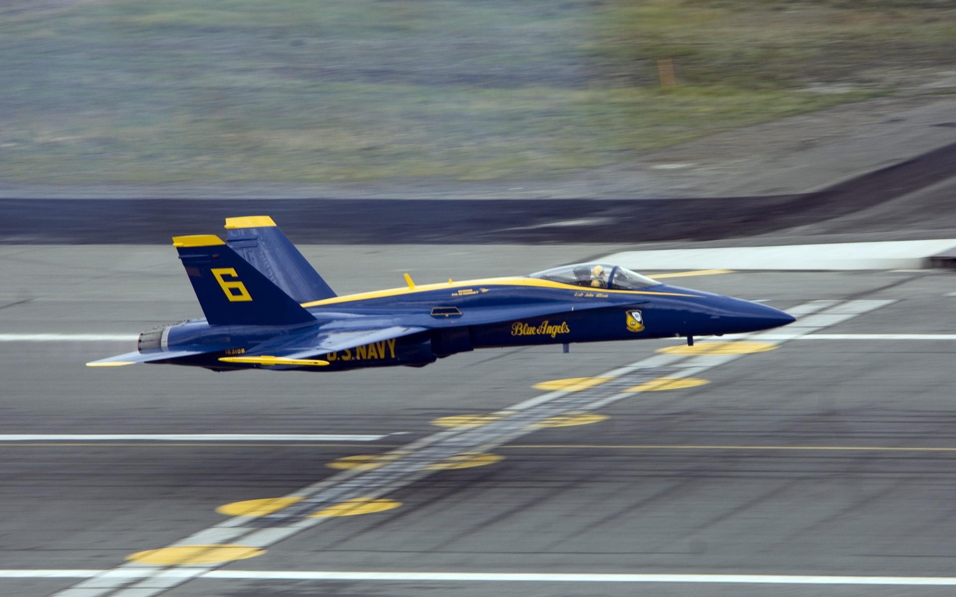 General 1920x1200 aircraft vehicle military aircraft blue United States Navy McDonnell Douglas F/A-18 Hornet Blue Angels American aircraft McDonnell Douglas