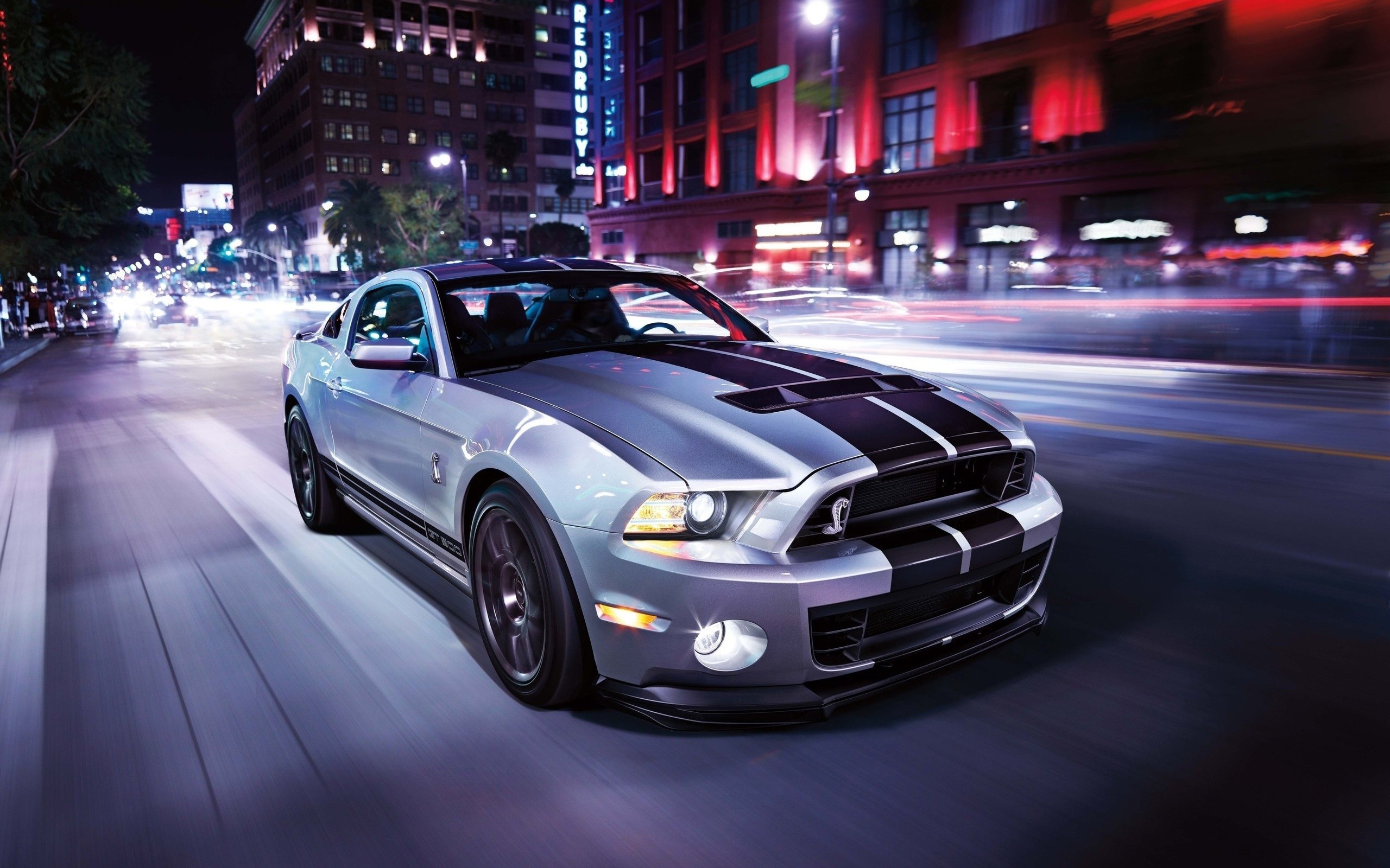 General 2560x1600 muscle cars Ford Mustang Shelby car Shelby city vehicle Ford Ford Mustang racing stripes Ford Mustang S-197 II American cars