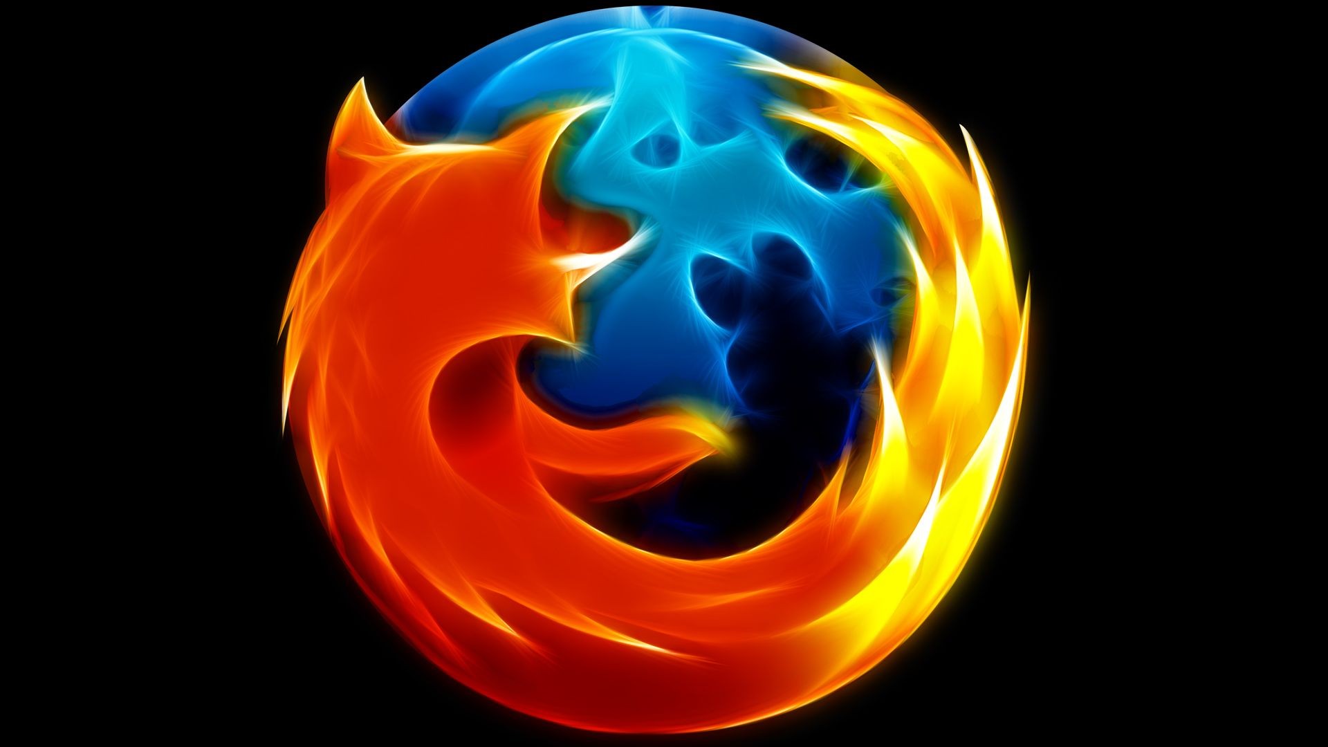 General 1920x1080 Mozilla Firefox logo internet orange black background Software