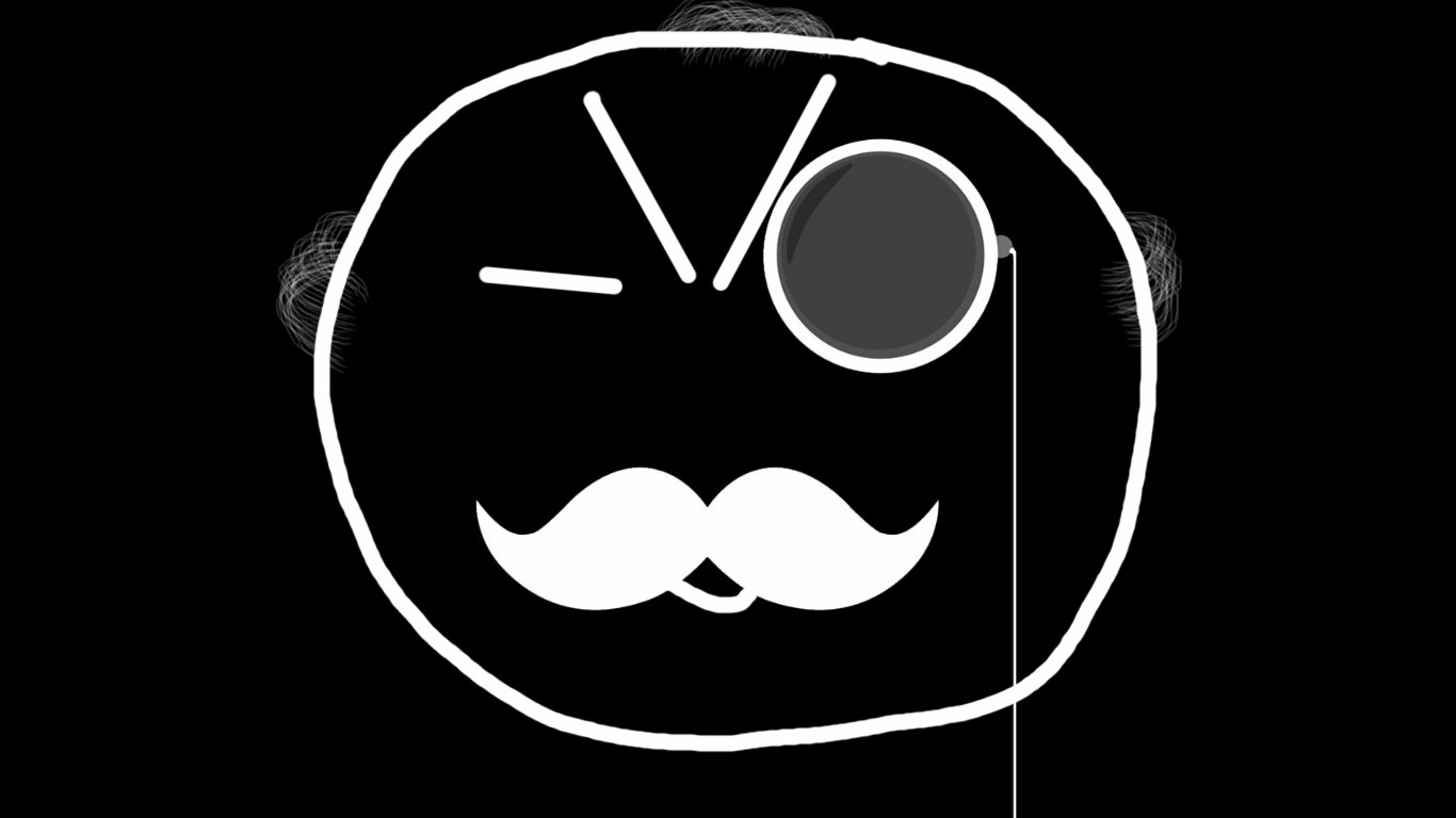 General 1366x768 V2 monocles moustache black
