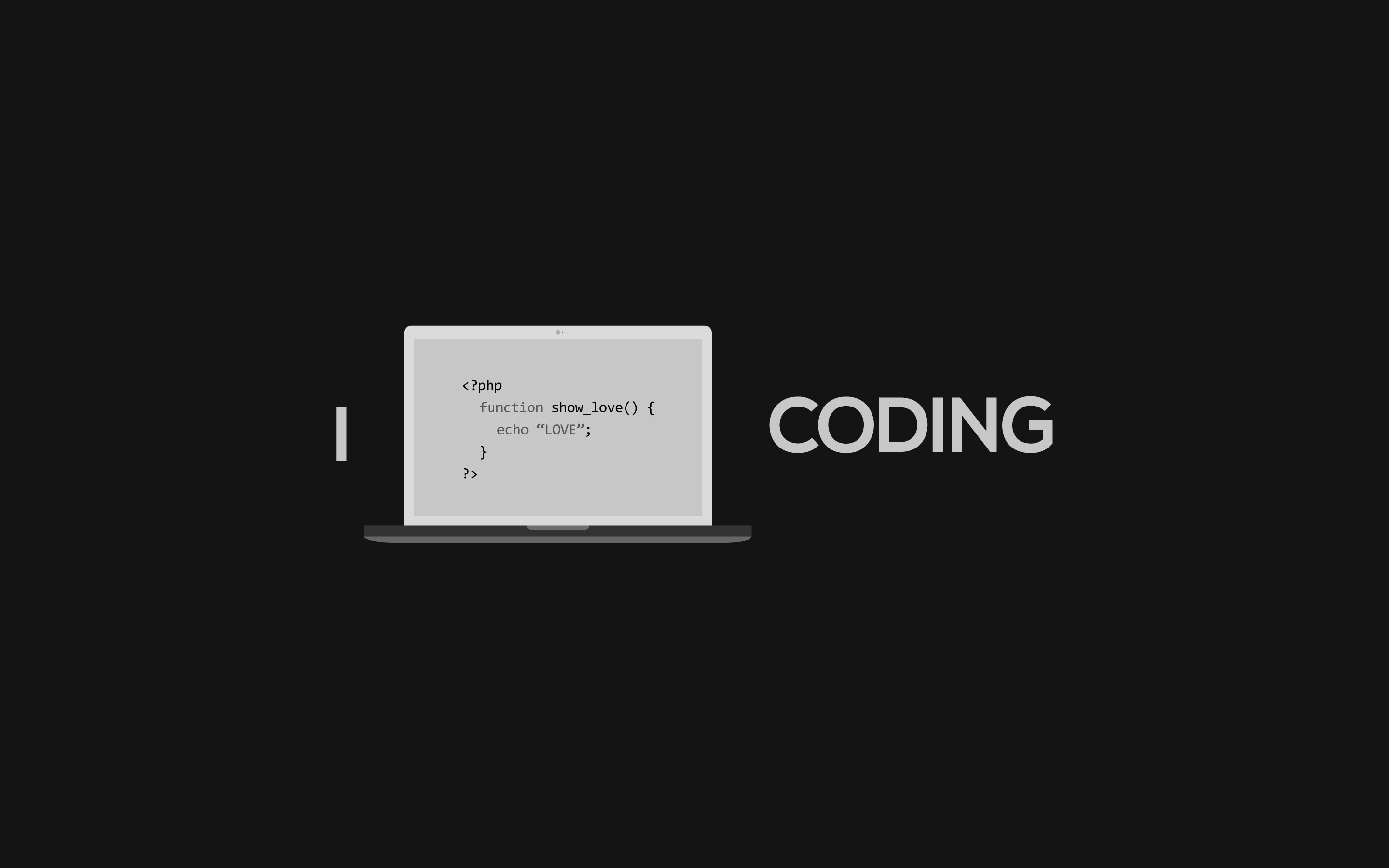 General 2880x1800 PHP minimalism monochrome simple background programming language