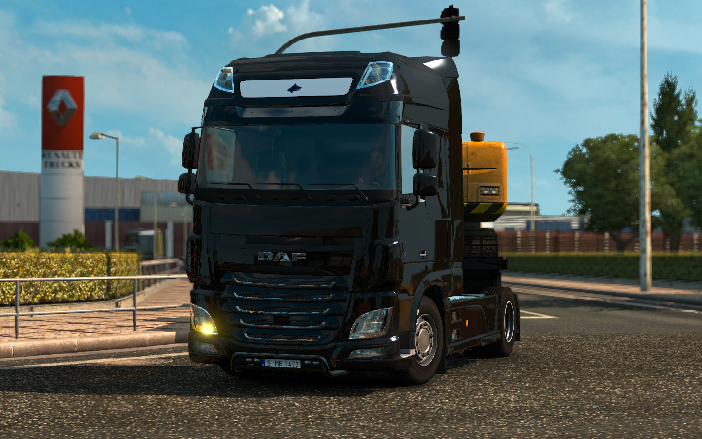 General 1440x900 video games screen shot truck PC gaming Euro Truck Simulator 2 Black Trucks vehicle DAF
