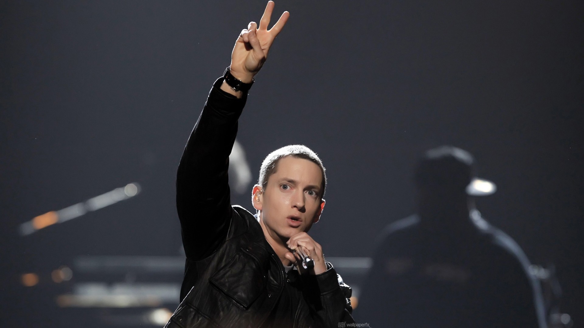 People 1920x1080 Eminem men music hand gesture Rapper