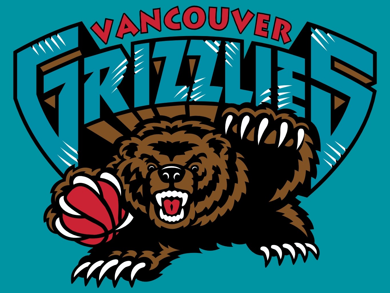 General 1365x1024 NBA basketball Vancouver grizzly bear logo sport