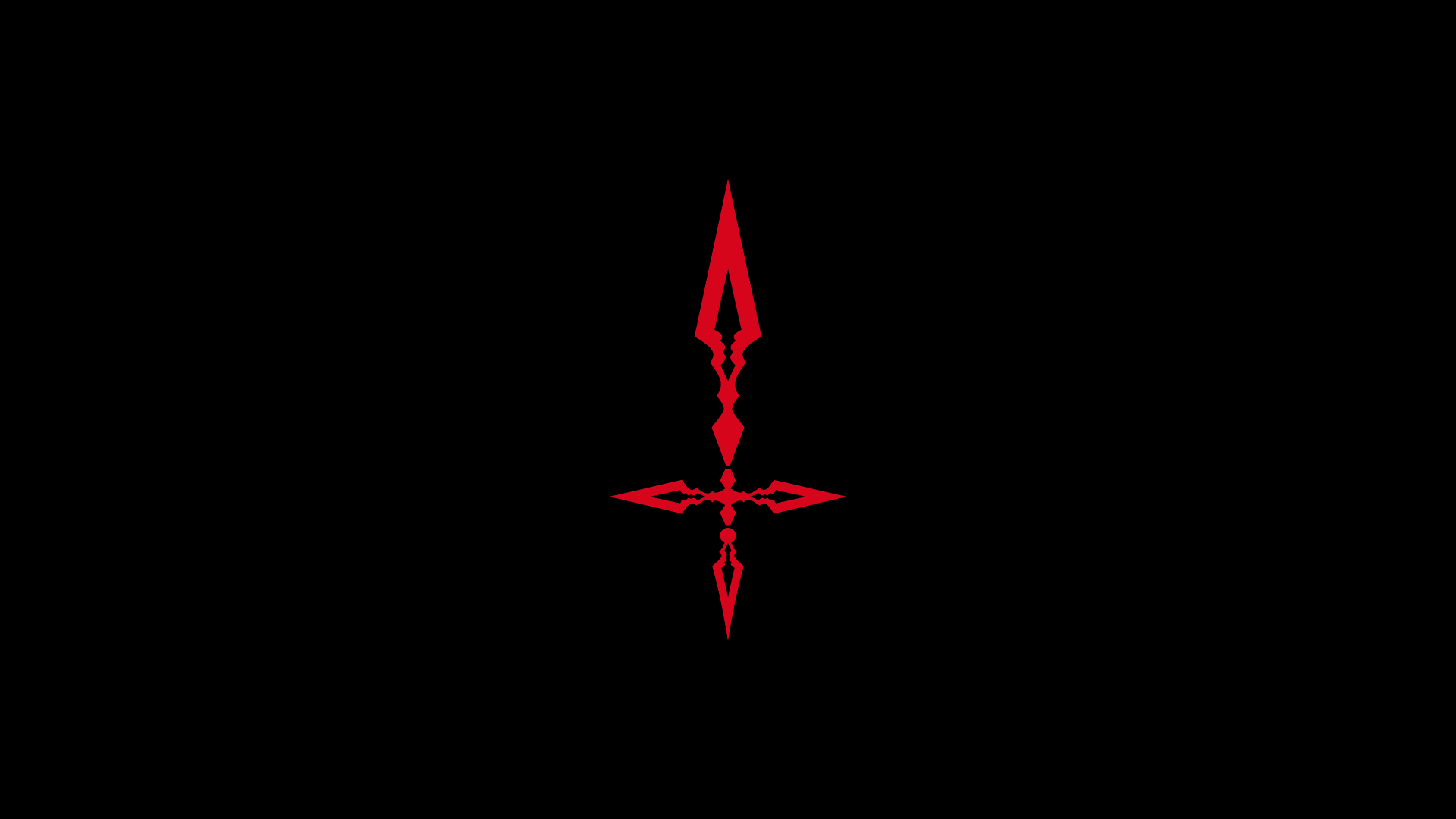General 1920x1080 black simple background Fate/Stay Night minimalism red artwork