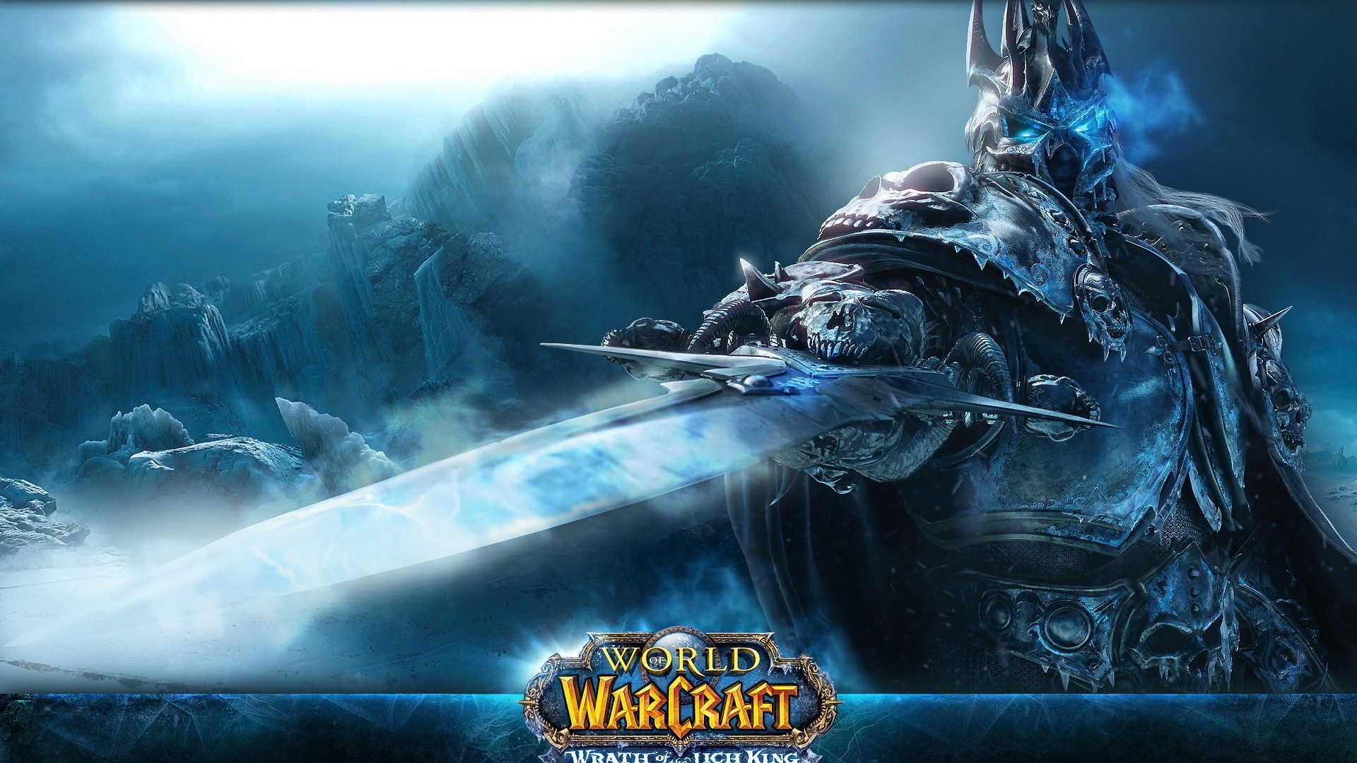 General 1920x1080 World of Warcraft PC gaming World of Warcraft: Wrath of the Lich King sword fantasy art Blizzard Entertainment blue cyan