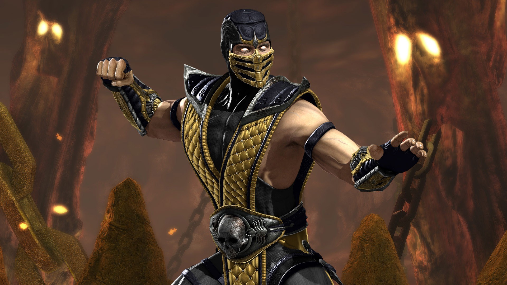 General 1920x1080 Mortal Kombat Scorpion (Mortal Kombat) video games video game warriors video game characters