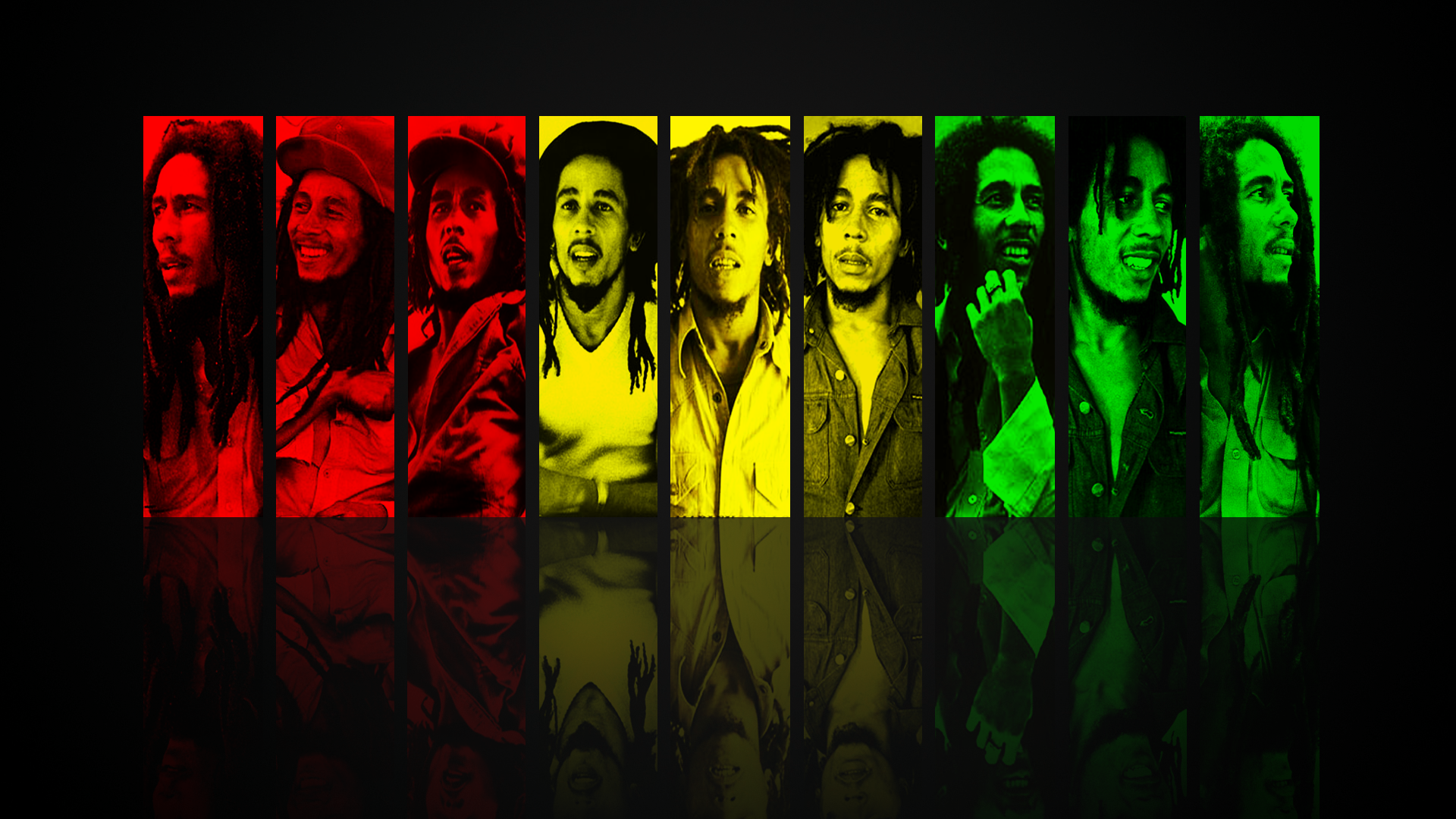 General 1920x1080 Bob Marley singer collage men music