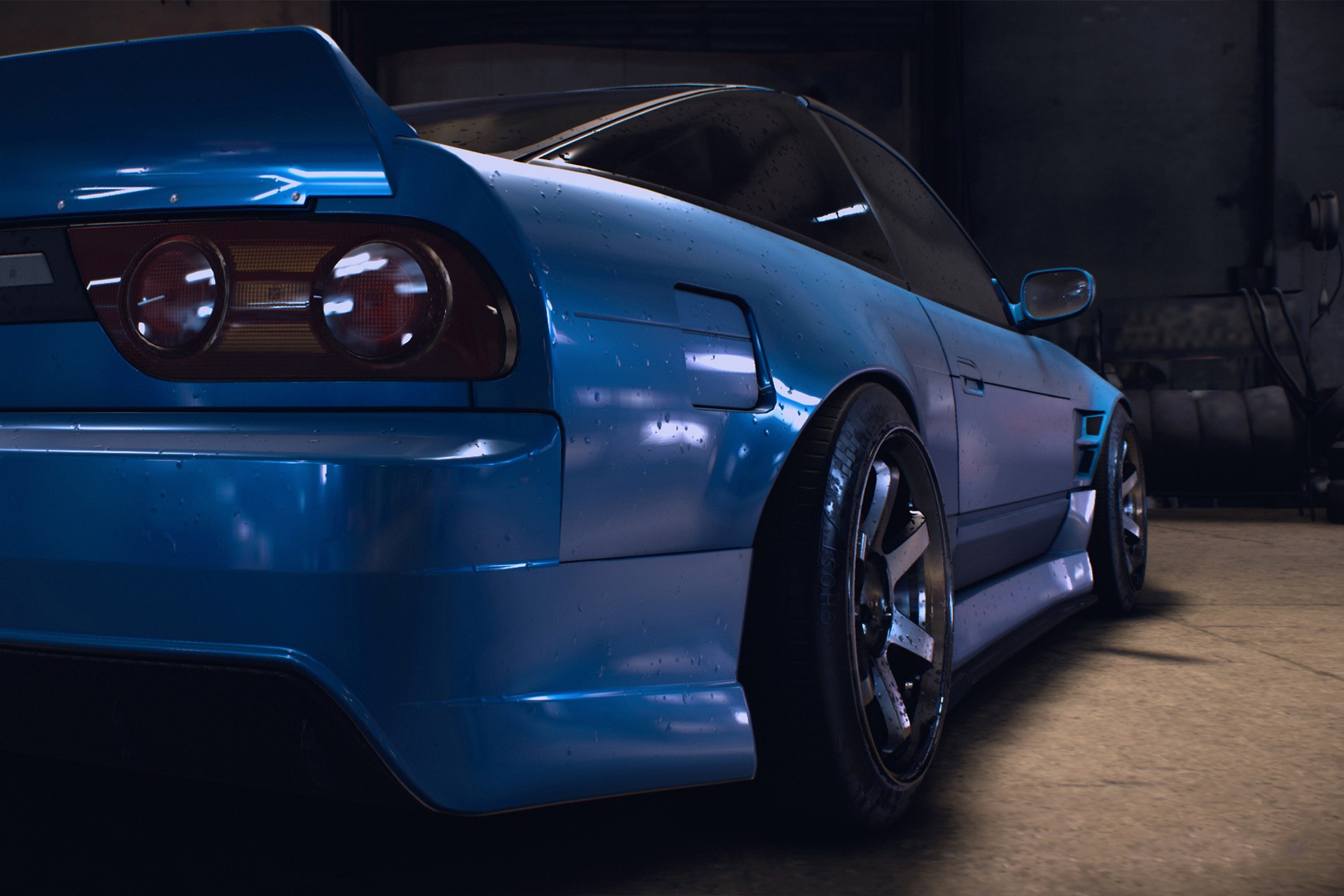 General 1920x1280 Need for Speed video games racing car Nissan Nissan 180SX Liberty Walk Rocket Bunny blue cars vehicle 2015 (Year)