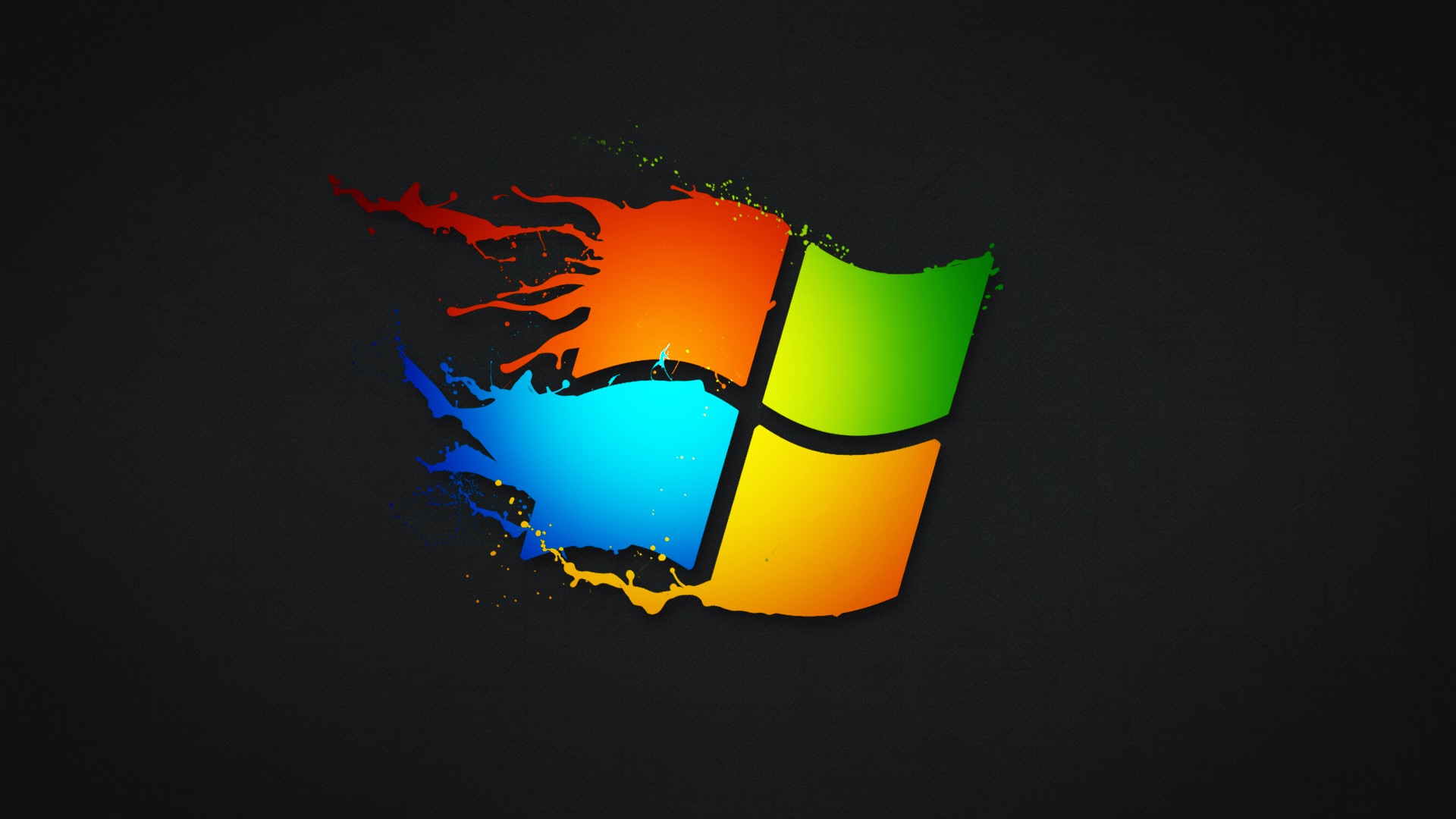 General 1920x1080 Windows 7 Microsoft Windows paint splatter simple background logo operating system