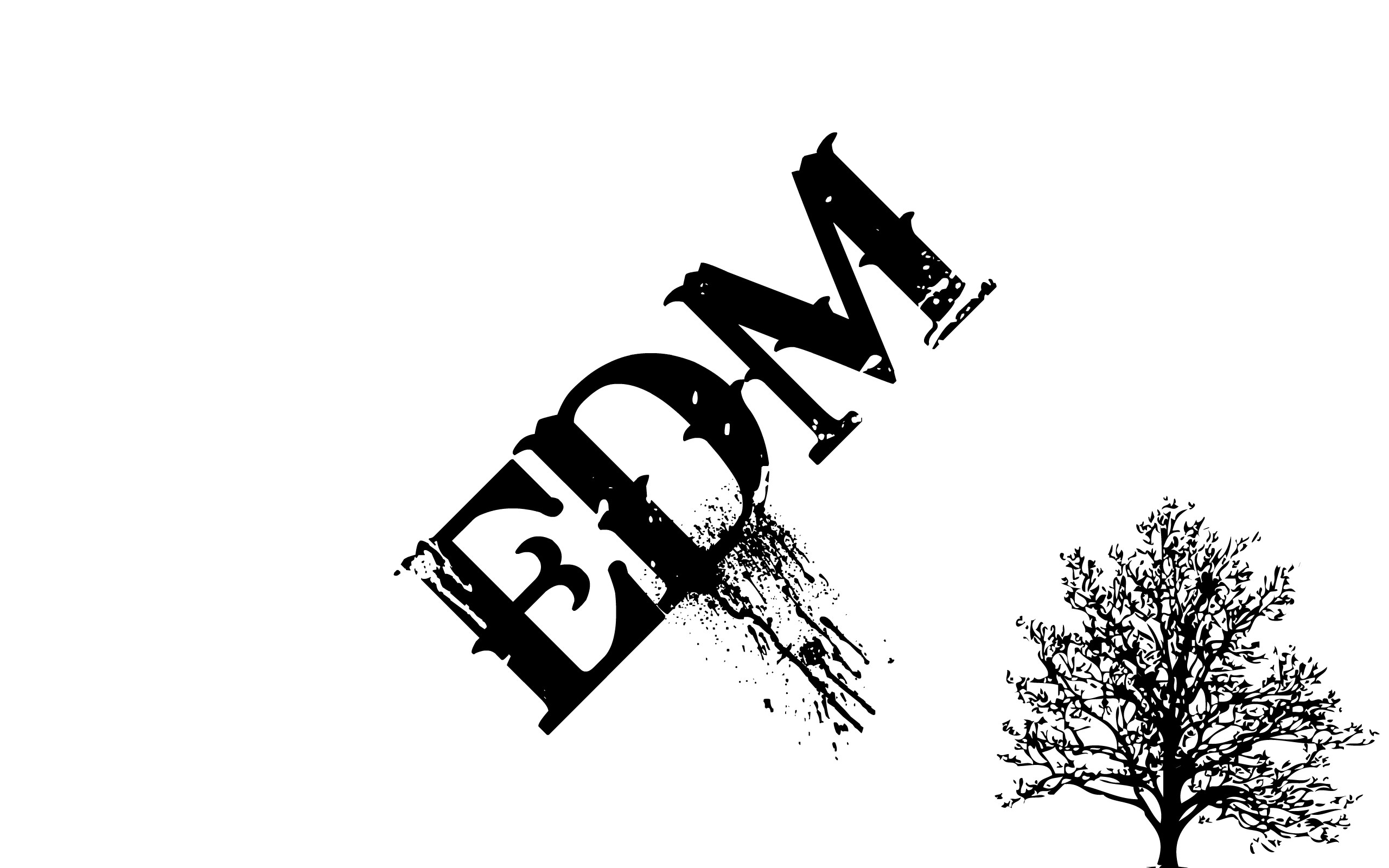 General 2560x1600 EDM trees monochrome simple background white background typography