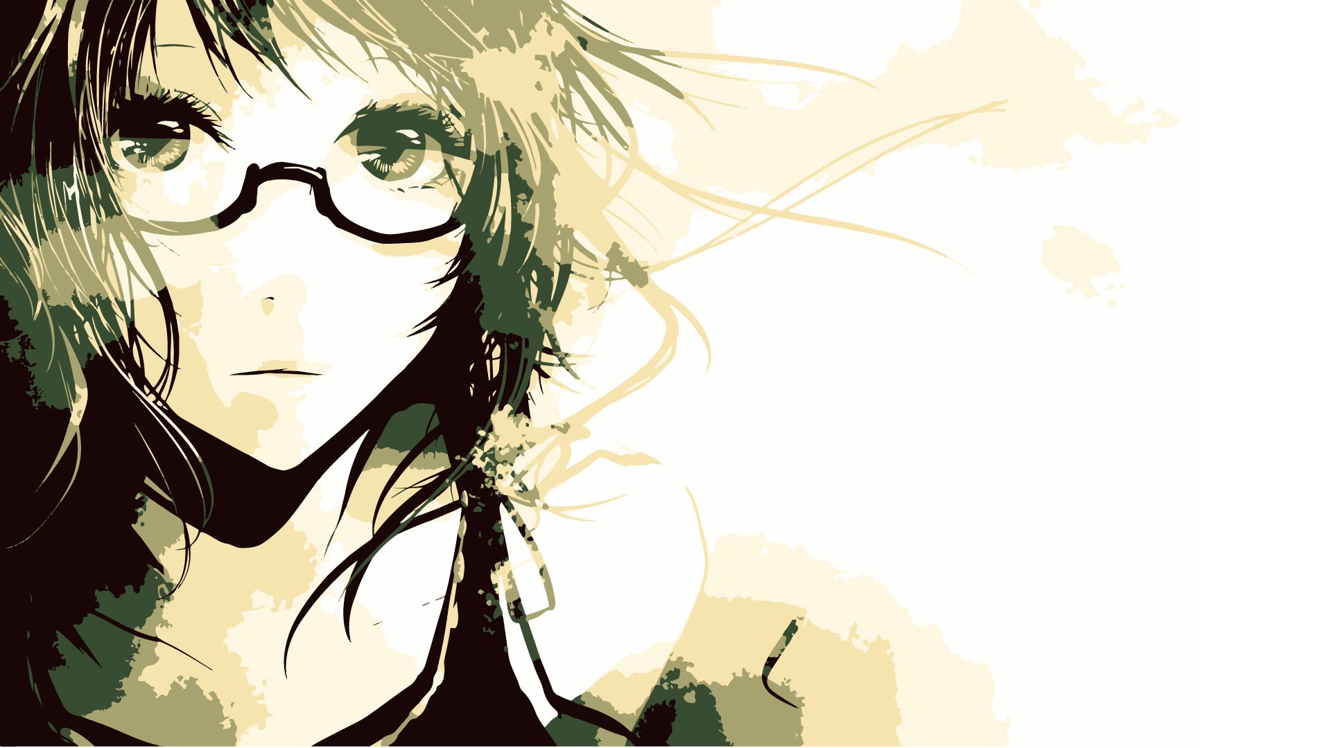 Anime 1920x1080 anime girls glasses face anime looking at viewer women with glasses