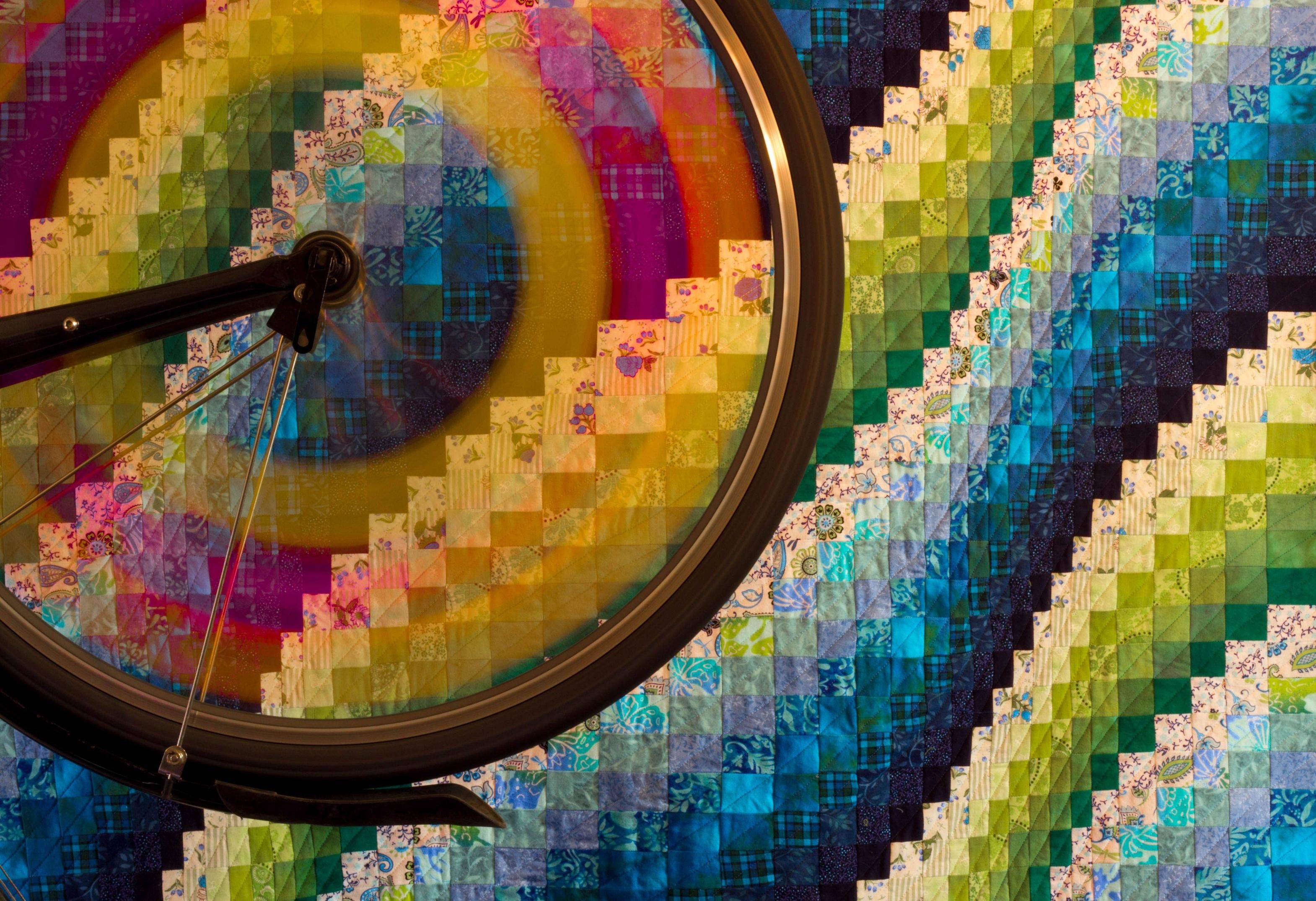 General 3140x2150 bicycle tires abstract colorful digital art