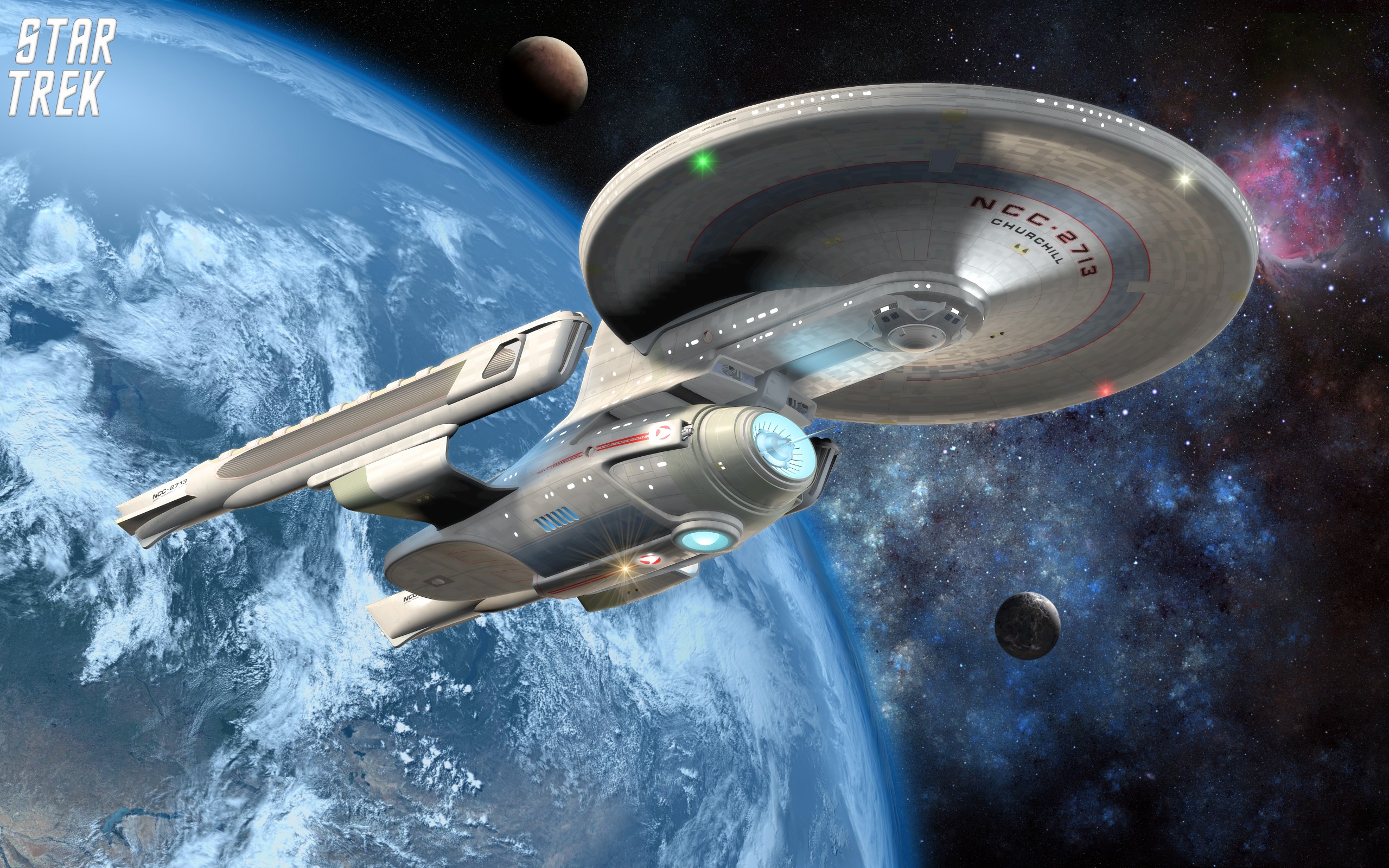 General 2560x1600 Star Trek spaceship space fan art vehicle planet science fiction Star Trek Ships TV series