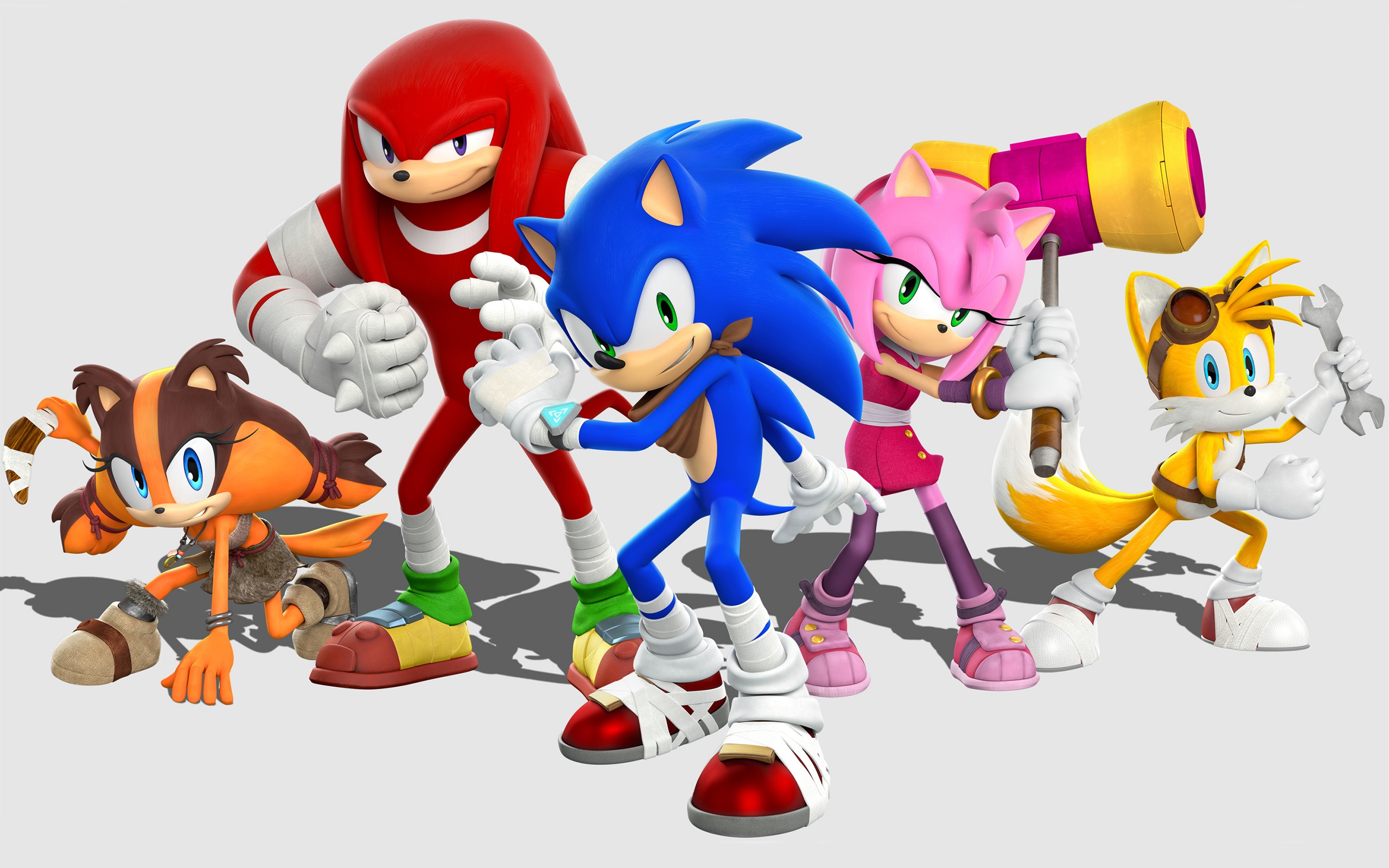 General 2560x1600 Sonic the Hedgehog Tails (character) video games Sega video game characters simple background white background
