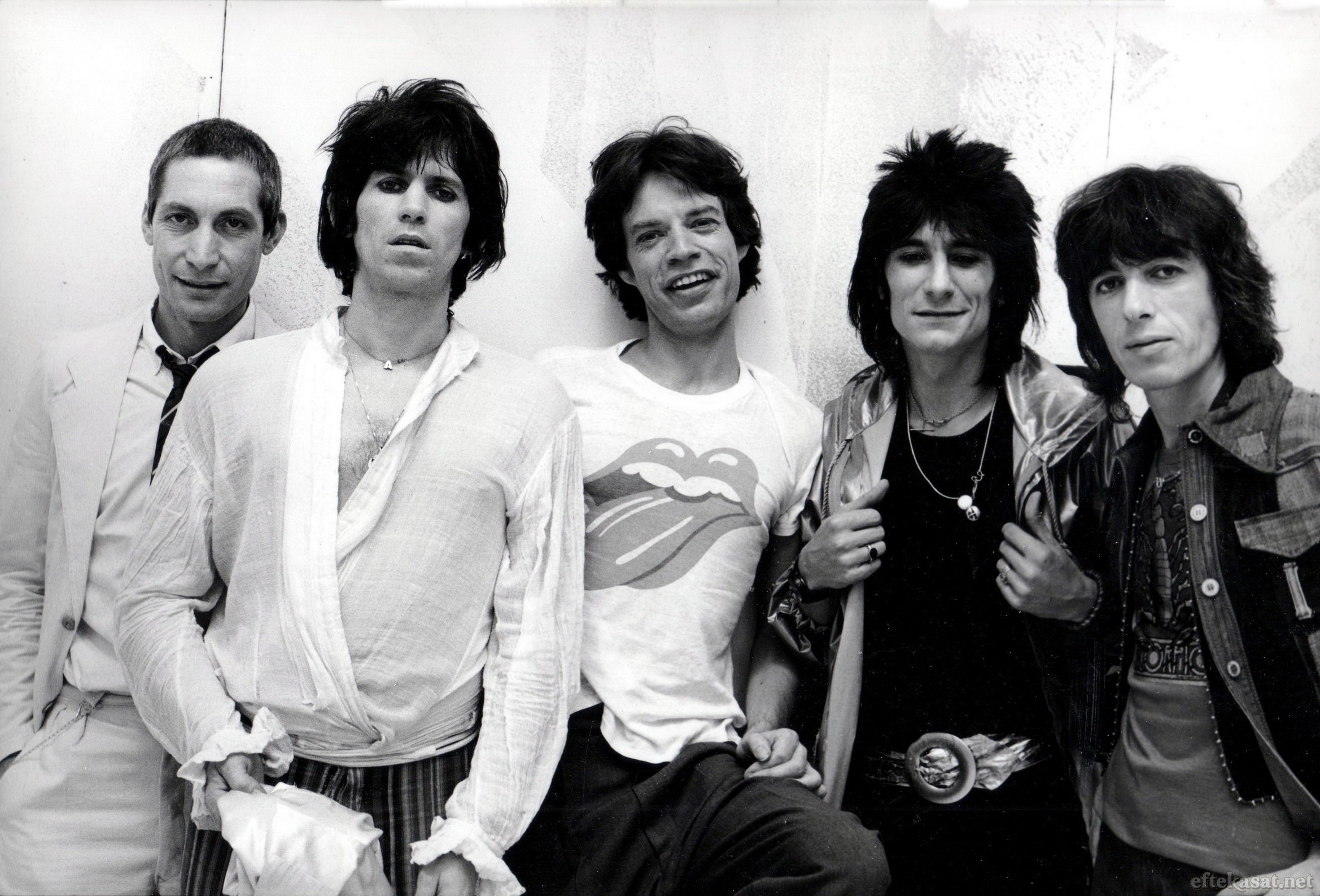 People 2338x1588 men musician rockstar singer Rolling Stones Mick Jagger Keith Richards monochrome legends long hair group of men music rock bands