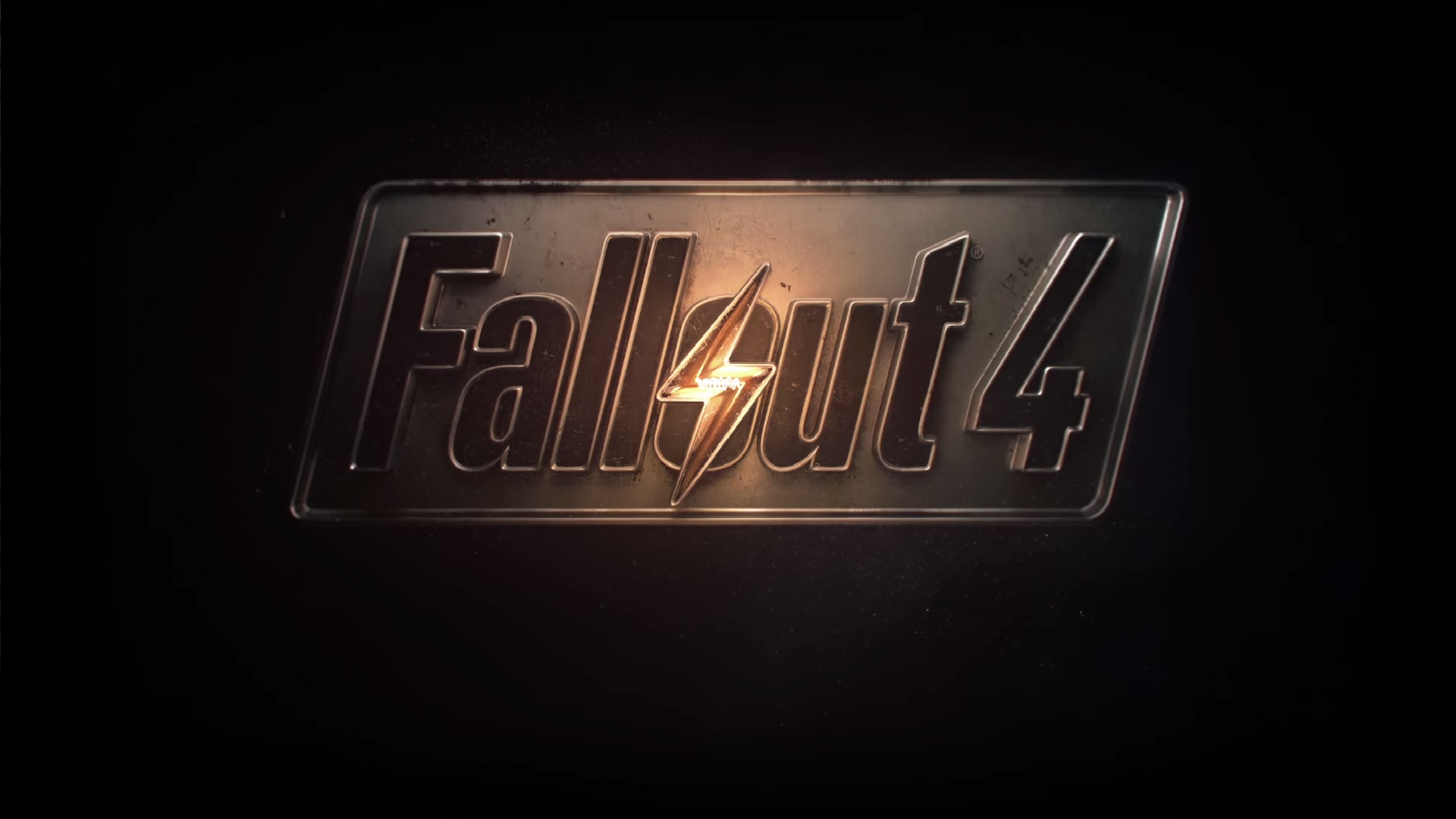General 1920x1080 typography black background video games Fallout 4 logo simple background PC gaming