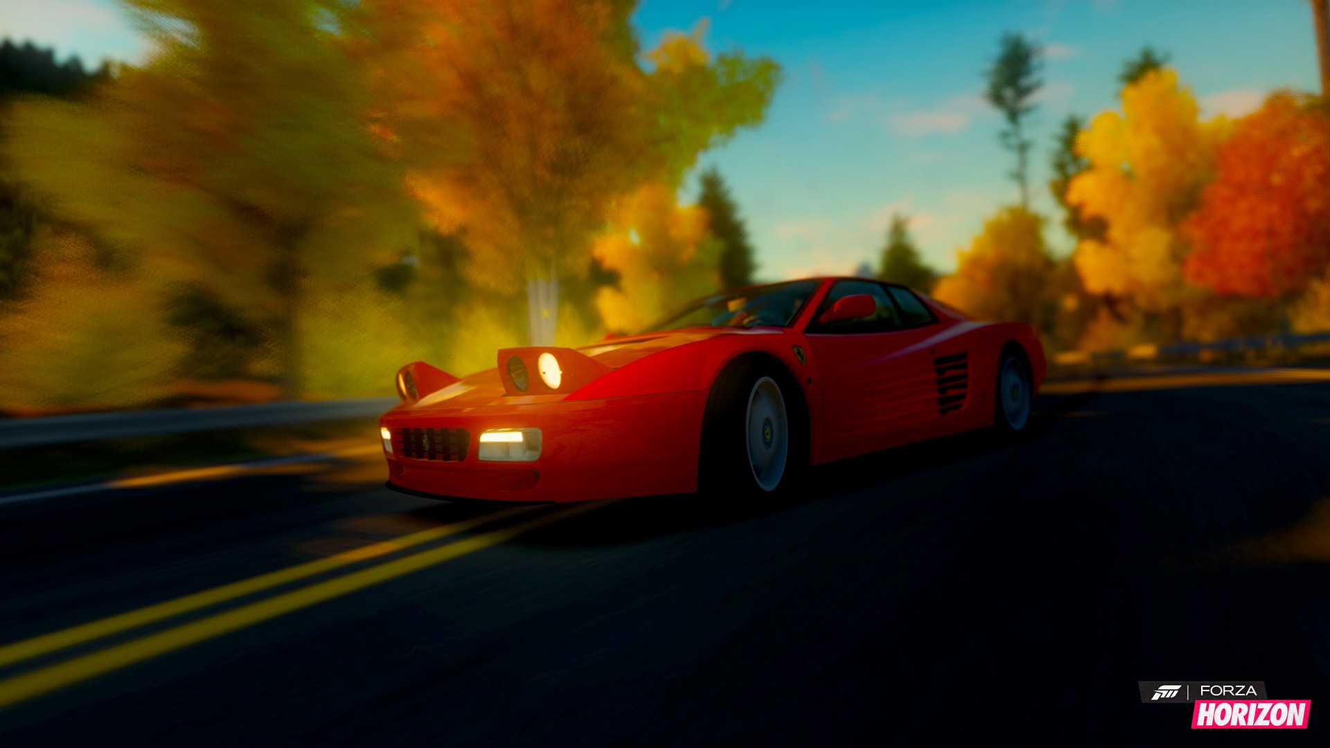 General 1920x1080 car video games red cars Ferrari Forza Horizon
