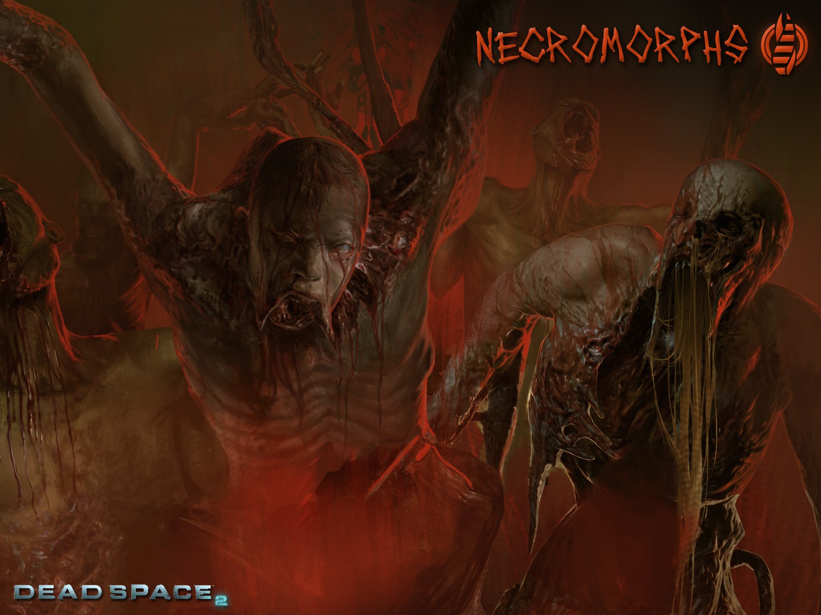 General 1600x1200 Dead Space Dead Space 2 video games blood video game art Video Game Horror hell horror gore science fiction Necromorphs
