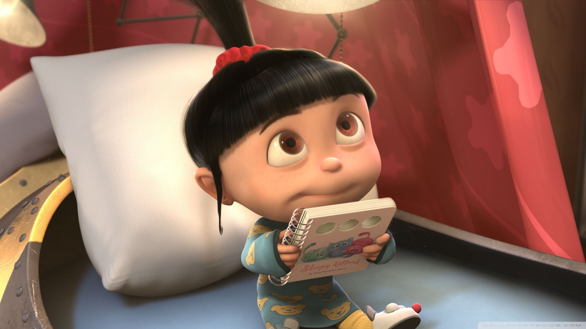 General 1920x1080 Despicable Me animated movies books dark hair baby movies film stills