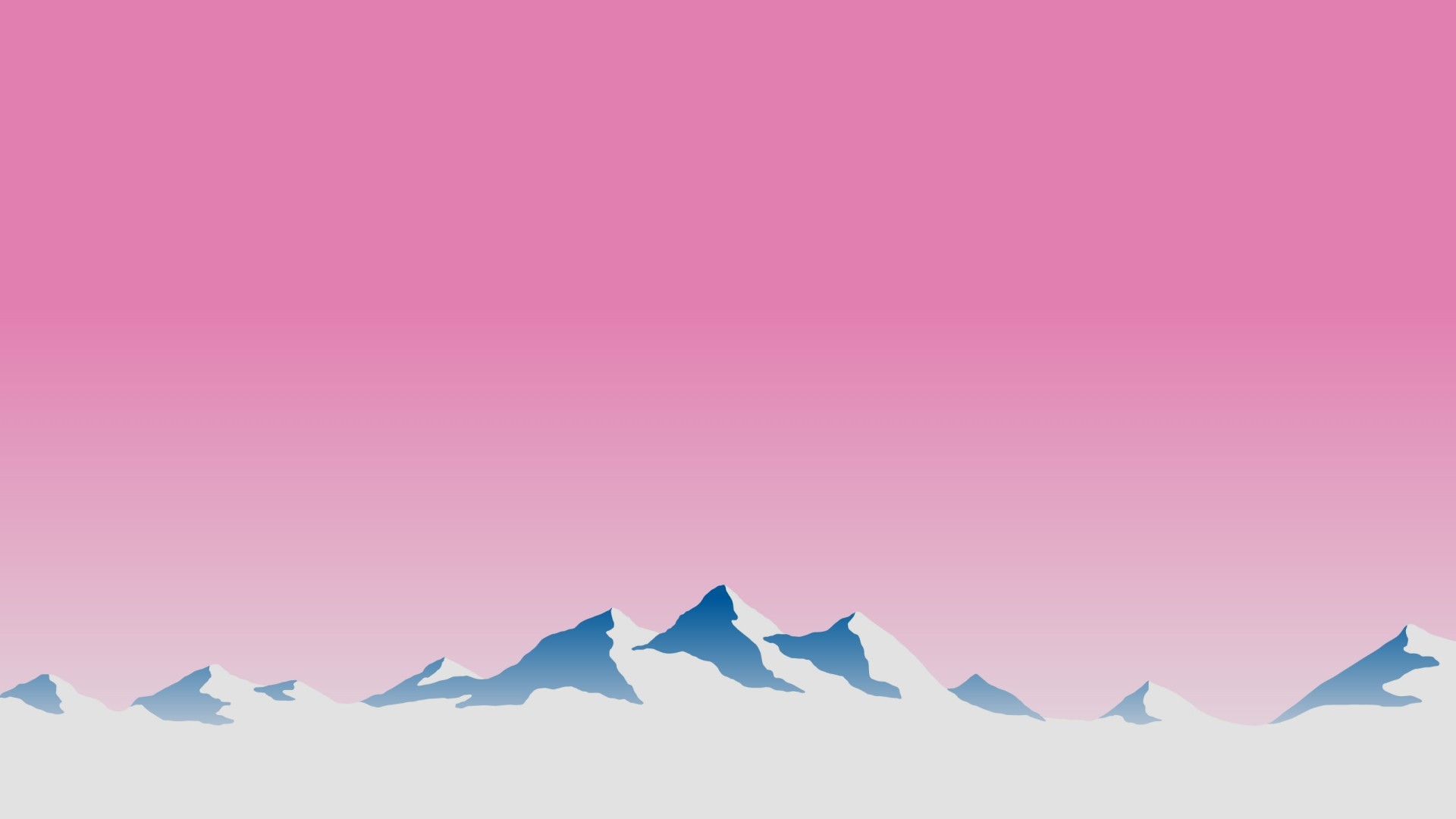 General 1920x1080 minimalism nature pink background landscape mountains sky