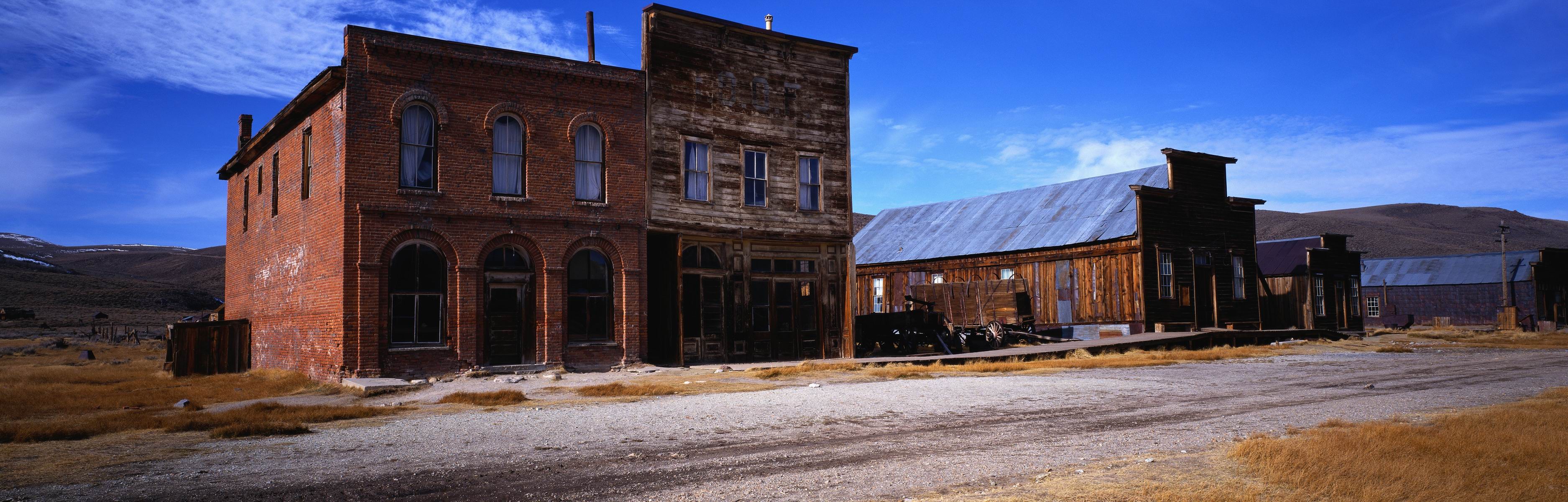 General 3750x1200 building road USA Bodie State Historic Park