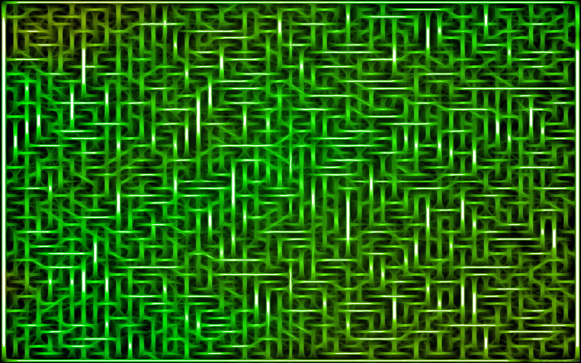 General 1920x1200 pattern abstract Fractalius green texture DeviantArt digital art