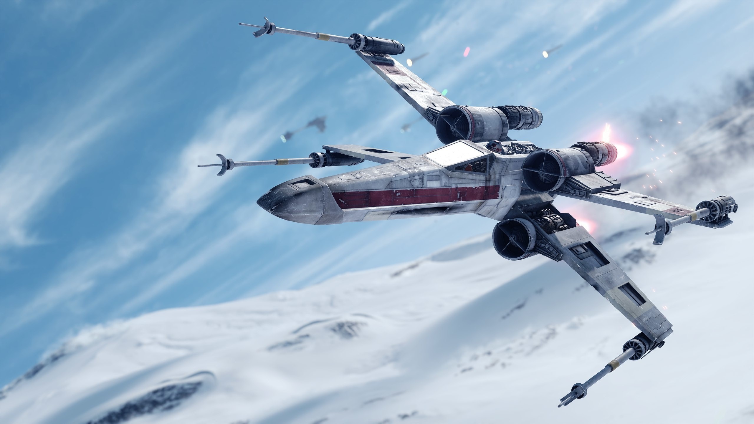 General 2560x1440 Star Wars: Battlefront Star Wars video games X-wing Hoth artwork PC gaming Star Wars Ships vehicle video game art Rebel Alliance