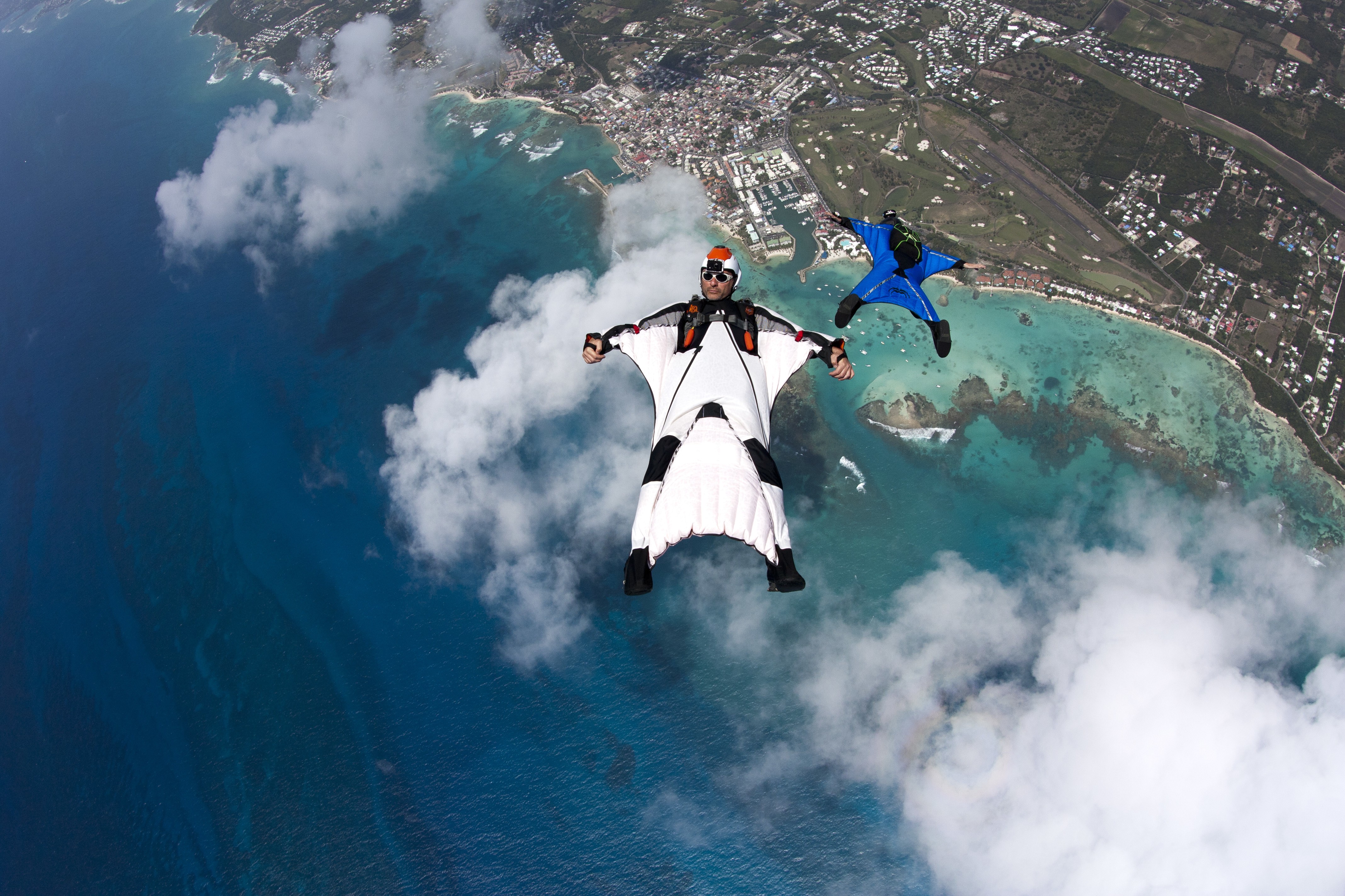 People 4272x2848 wingsuit skydiving aerial view