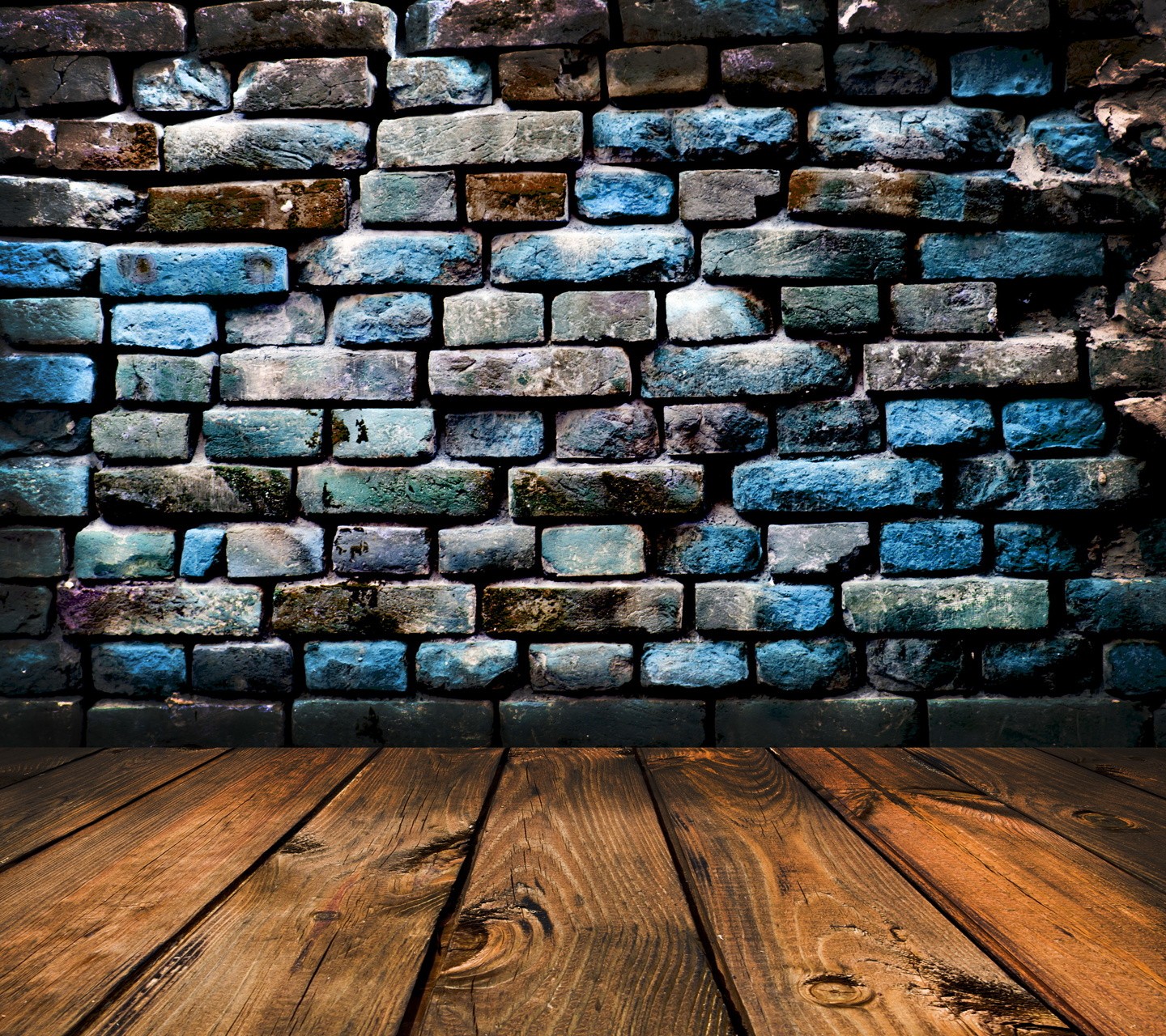 General 1440x1280 wall bricks blue floor