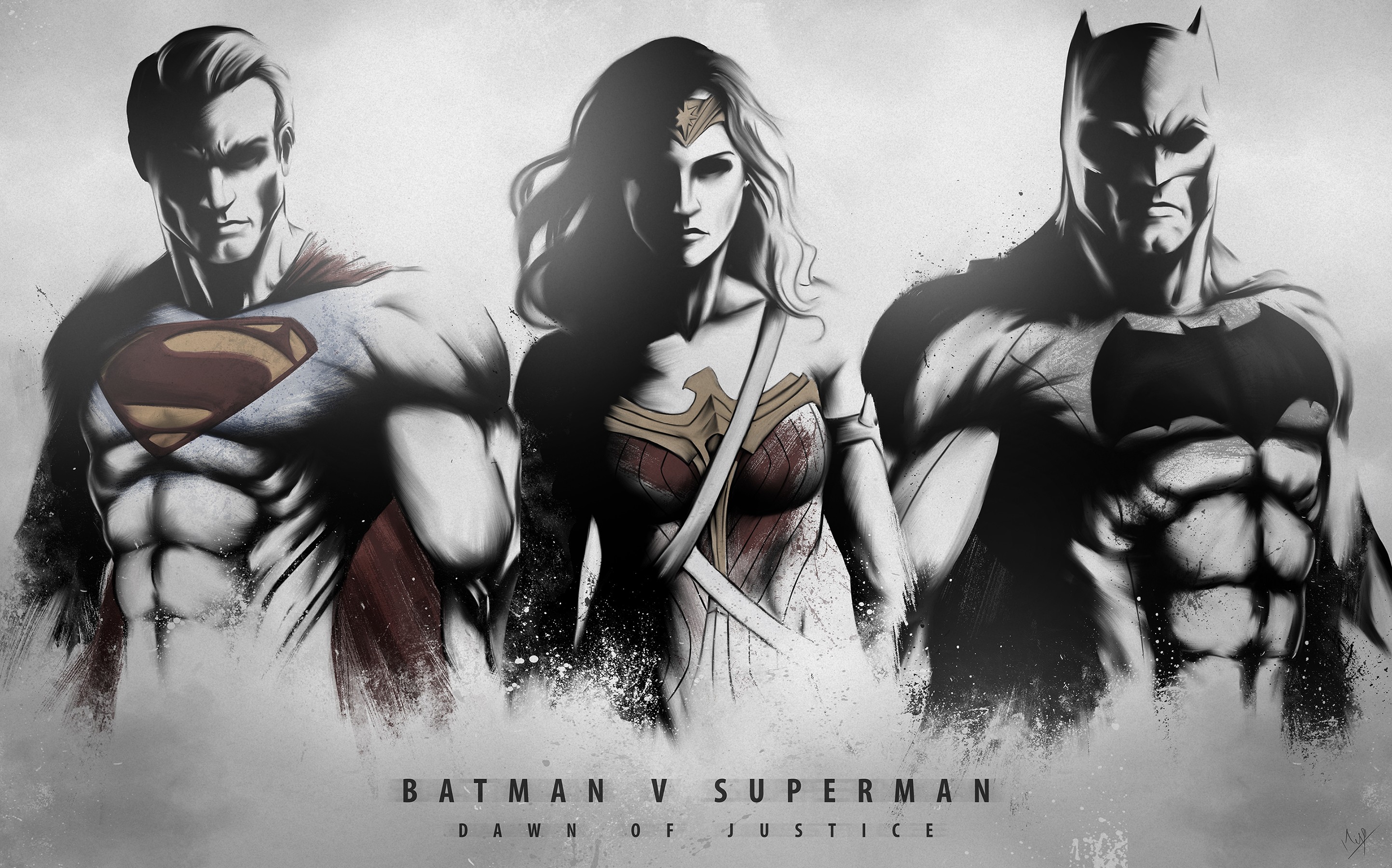 General 2886x1800 Batman v Superman: Dawn of Justice Superman Wonder Woman Batman movies DC Comics