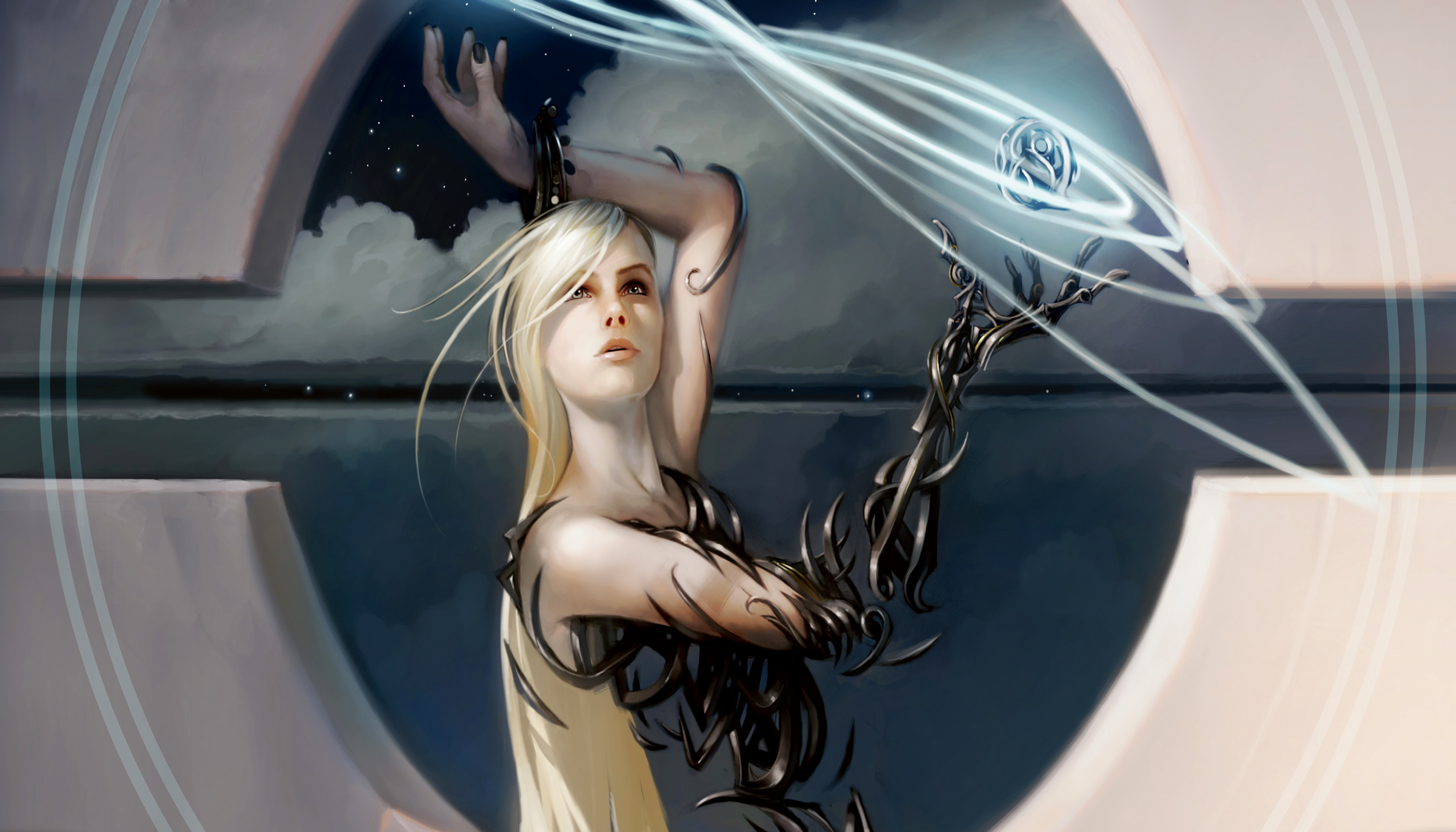 General 2800x1600 artwork women Magic: The Gathering fantasy art digital art fantasy girl blonde long hair