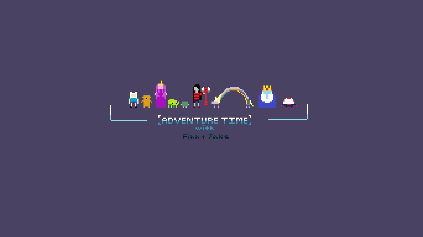 General 1368x768 pixels simple background purple background Adventure Time