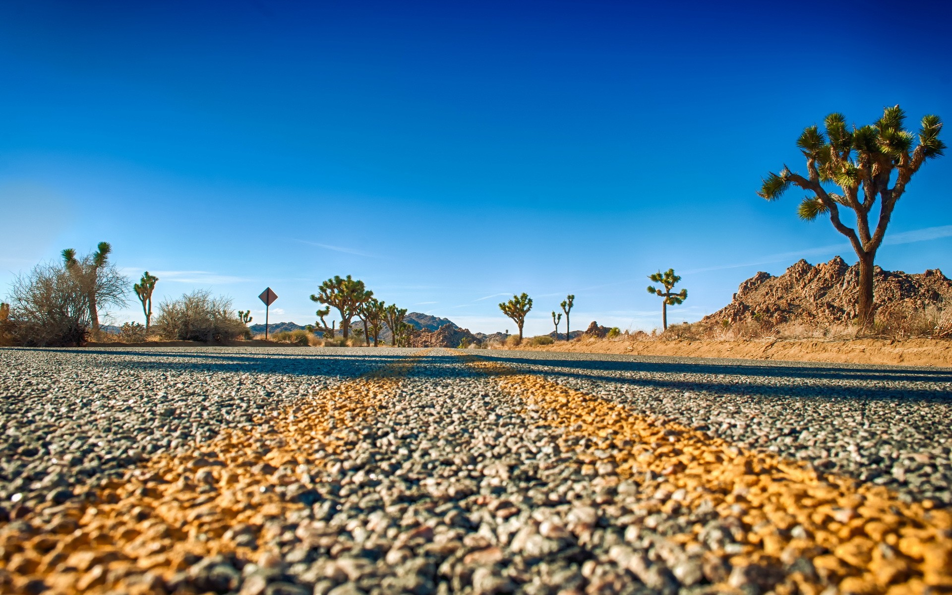 General 1920x1200 landscape road macro desert sky worm's eye view clear sky asphalt