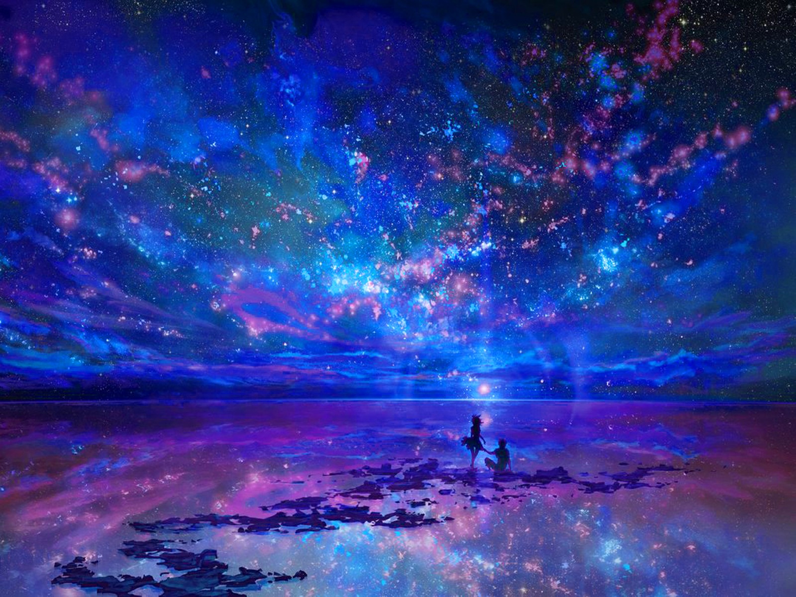 General 1600x1200 fantasy art abstract anime sky outdoors reflection