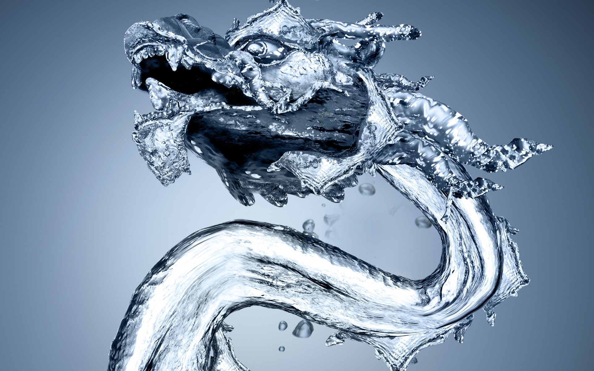 General 1920x1200 dragon liquid digital art Chinese dragon CGI