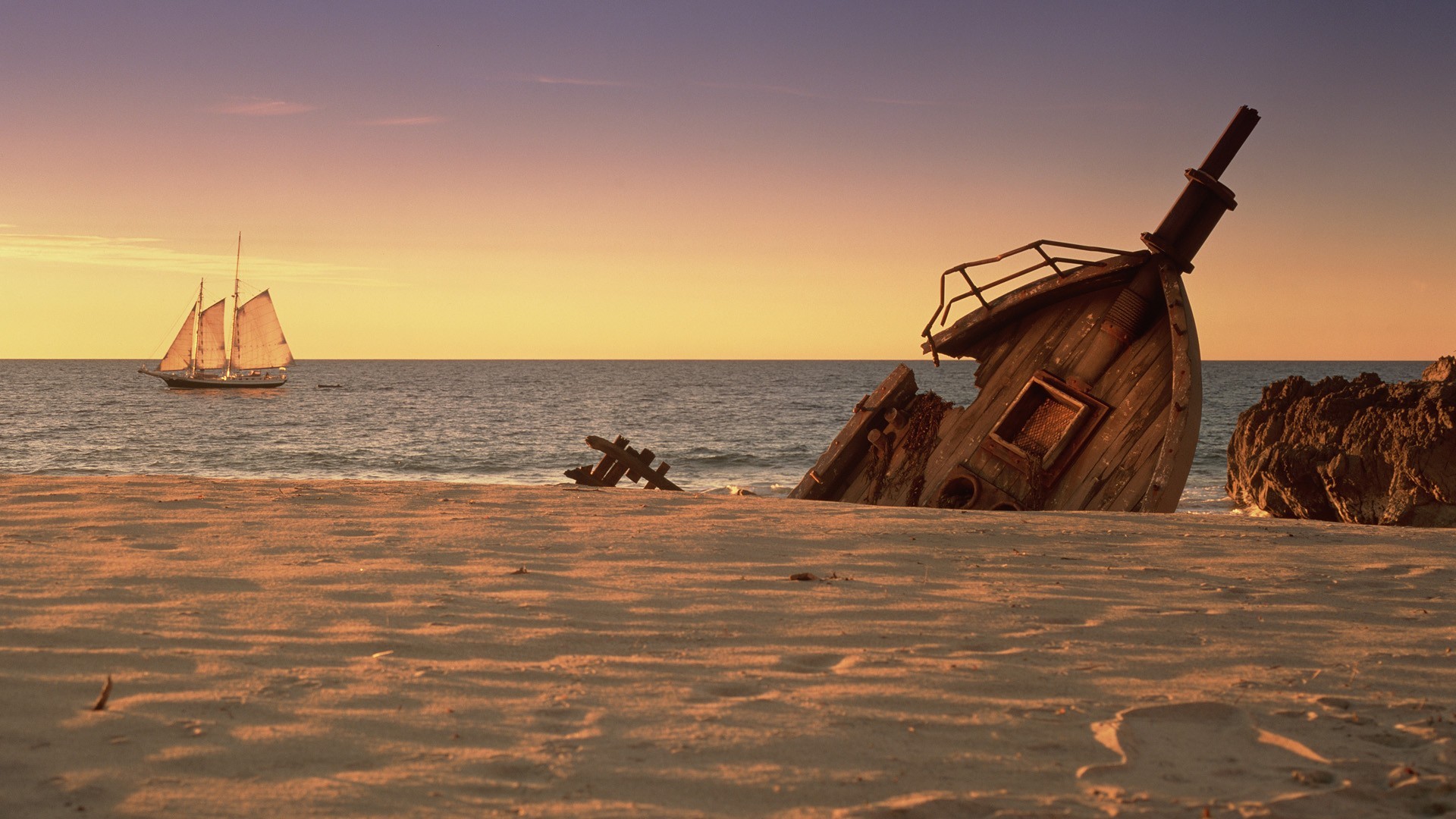 General 1920x1080 beach sky wreck sand boat horizon sea coast sailing ship shipwreck vehicle