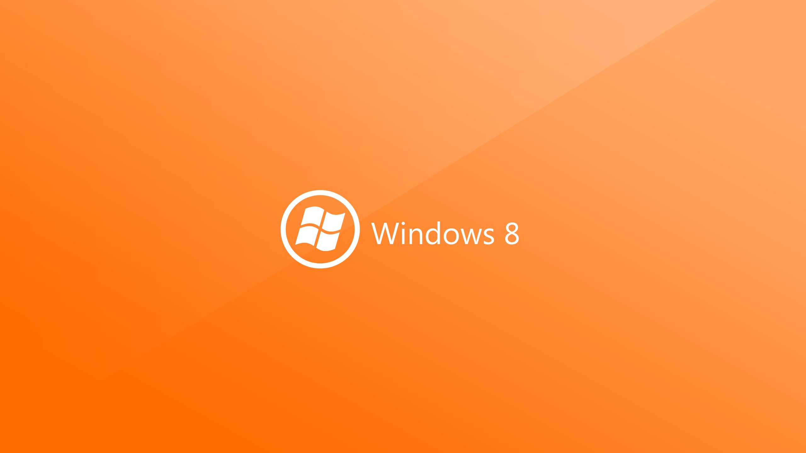 General 2560x1440 Windows 8 Microsoft Windows simple background gradient orange background logo operating system
