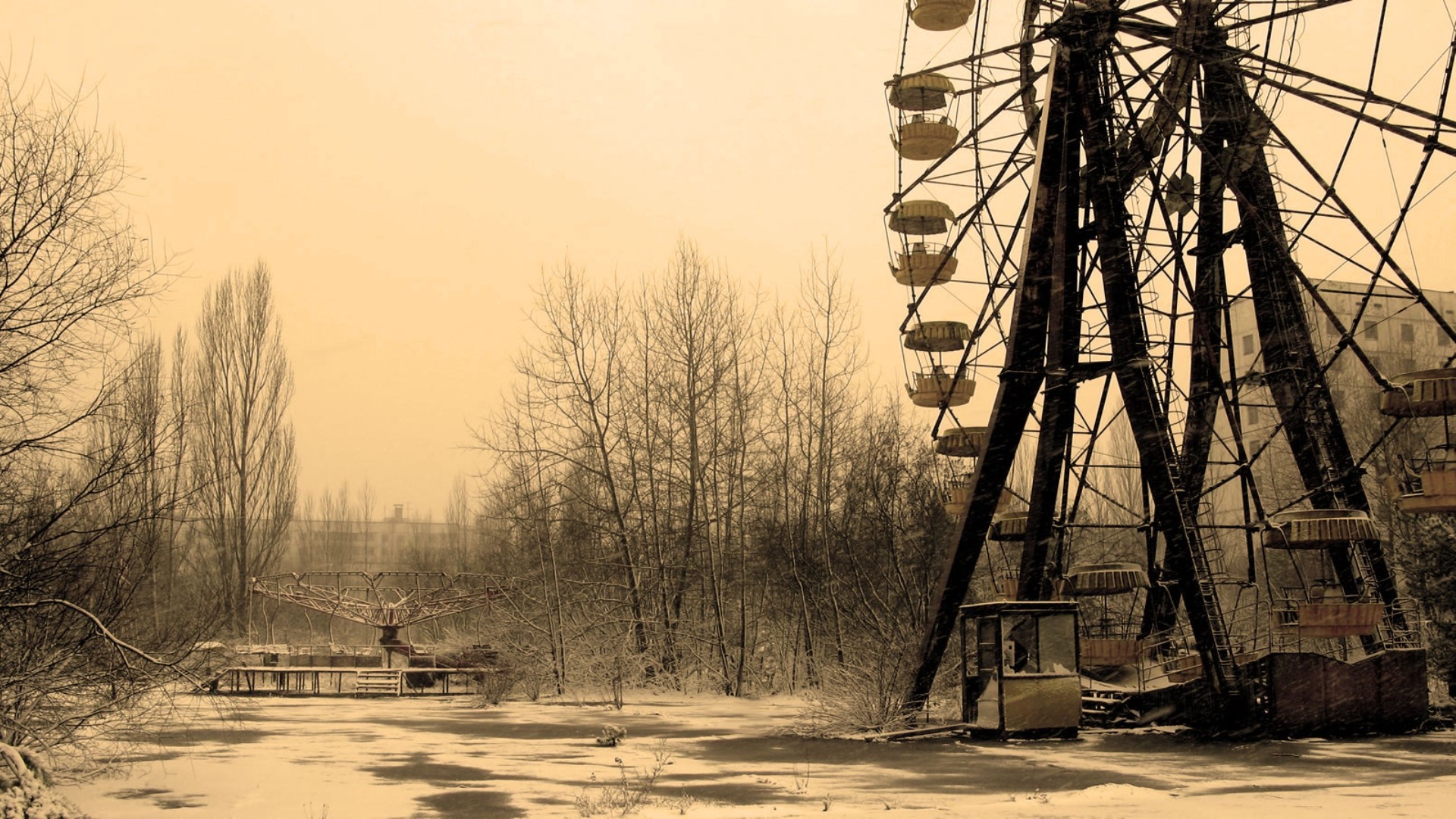 General 1920x1080 apocalyptic abandoned Pripyat ruins Chernobyl Ukraine