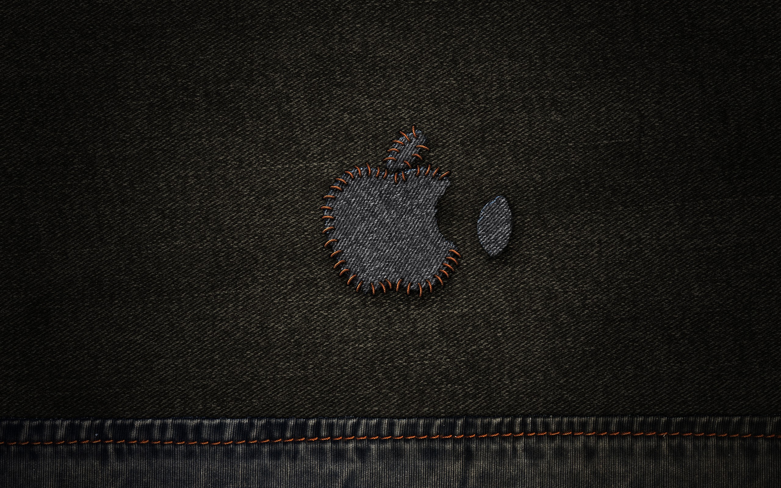 General 2560x1600 minimalism Apple Inc. denim Vladstudio logo texture brand digital art closeup