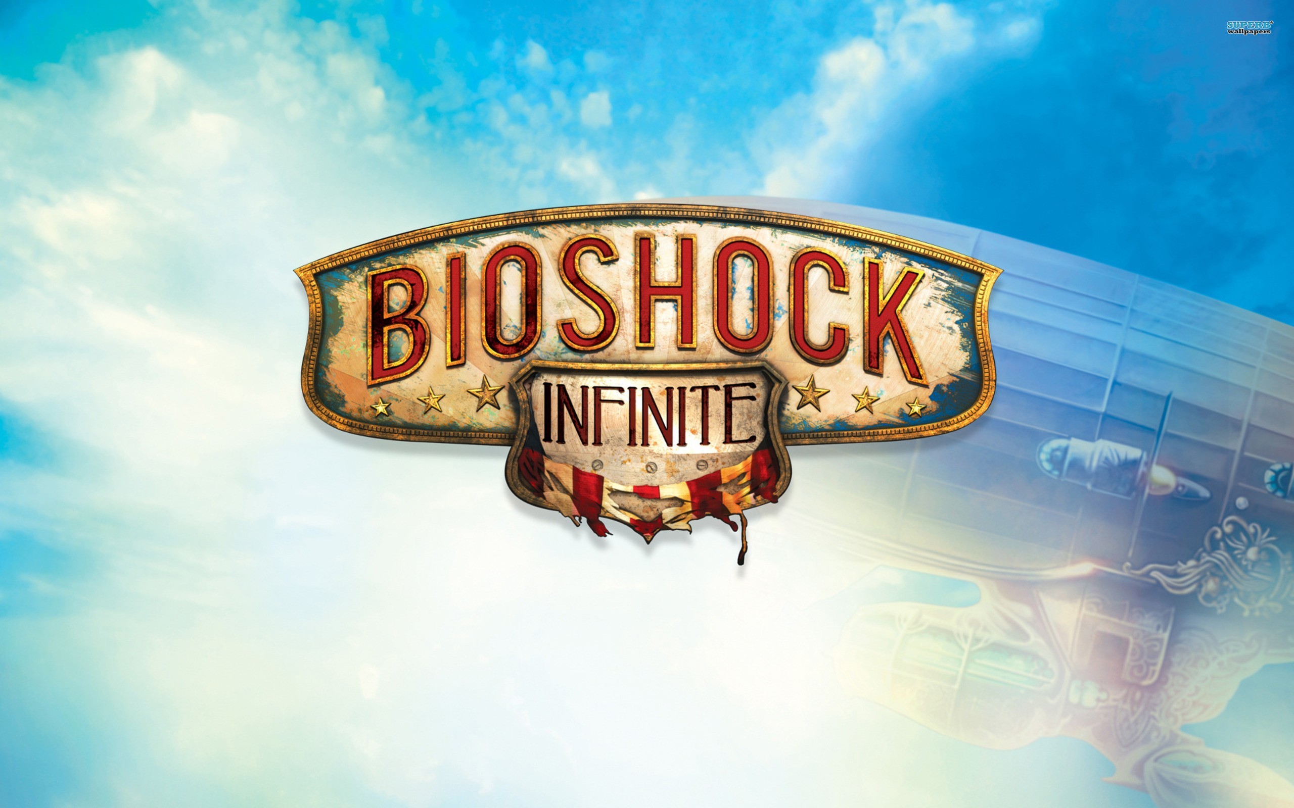 General 2560x1600 BioShock Infinite video games cyan PC gaming logo